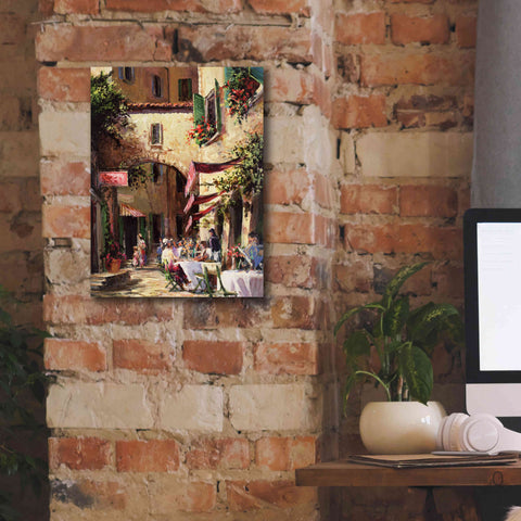 Image of 'Piazza' by Art Fronckowiak, Giclee Canvas Wall Art,12x16