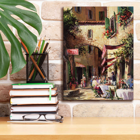 Image of 'Piazza' by Art Fronckowiak, Giclee Canvas Wall Art,12x16