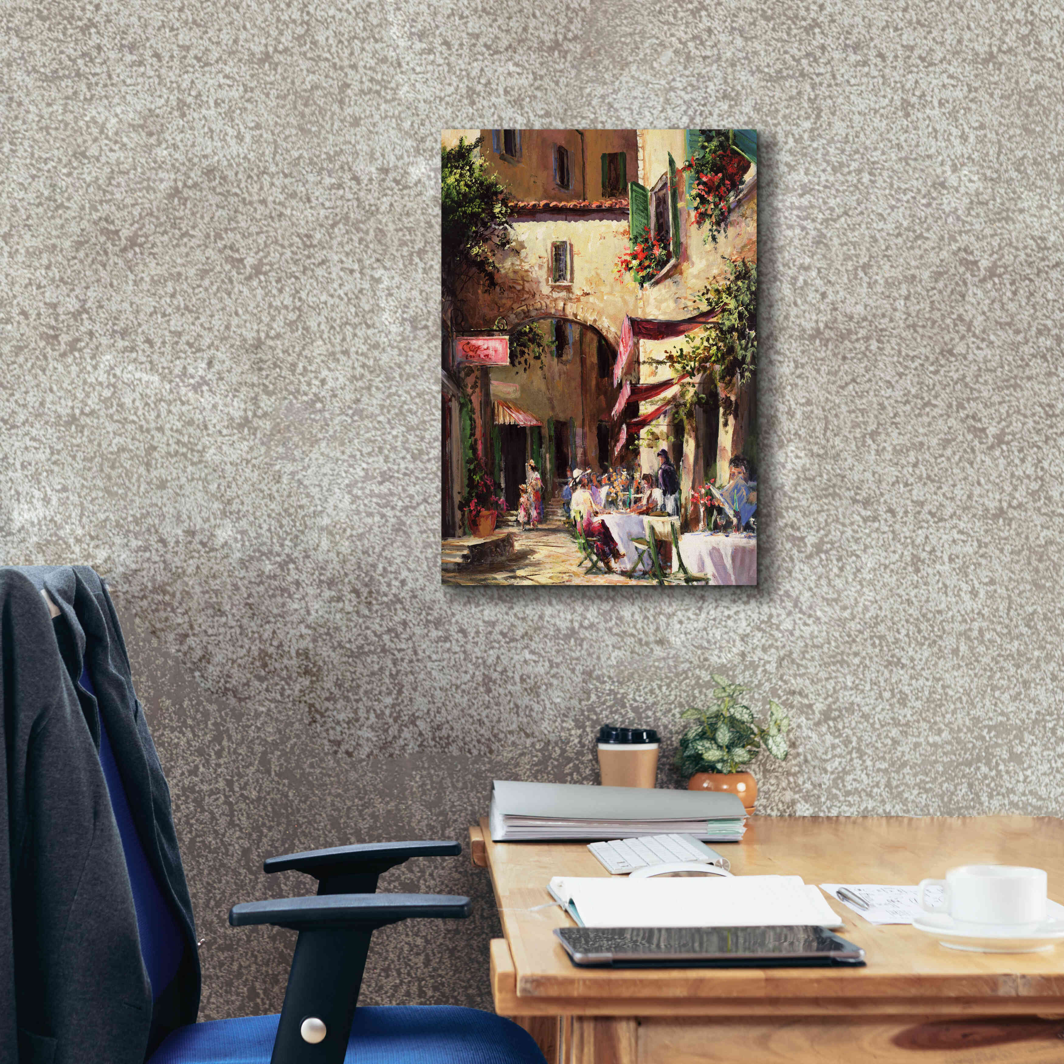 'Piazza' by Art Fronckowiak, Giclee Canvas Wall Art,18x26