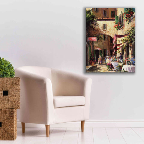 Image of 'Piazza' by Art Fronckowiak, Giclee Canvas Wall Art,26x34