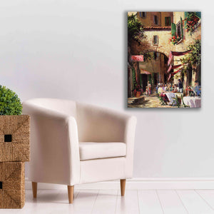 'Piazza' by Art Fronckowiak, Giclee Canvas Wall Art,26x34