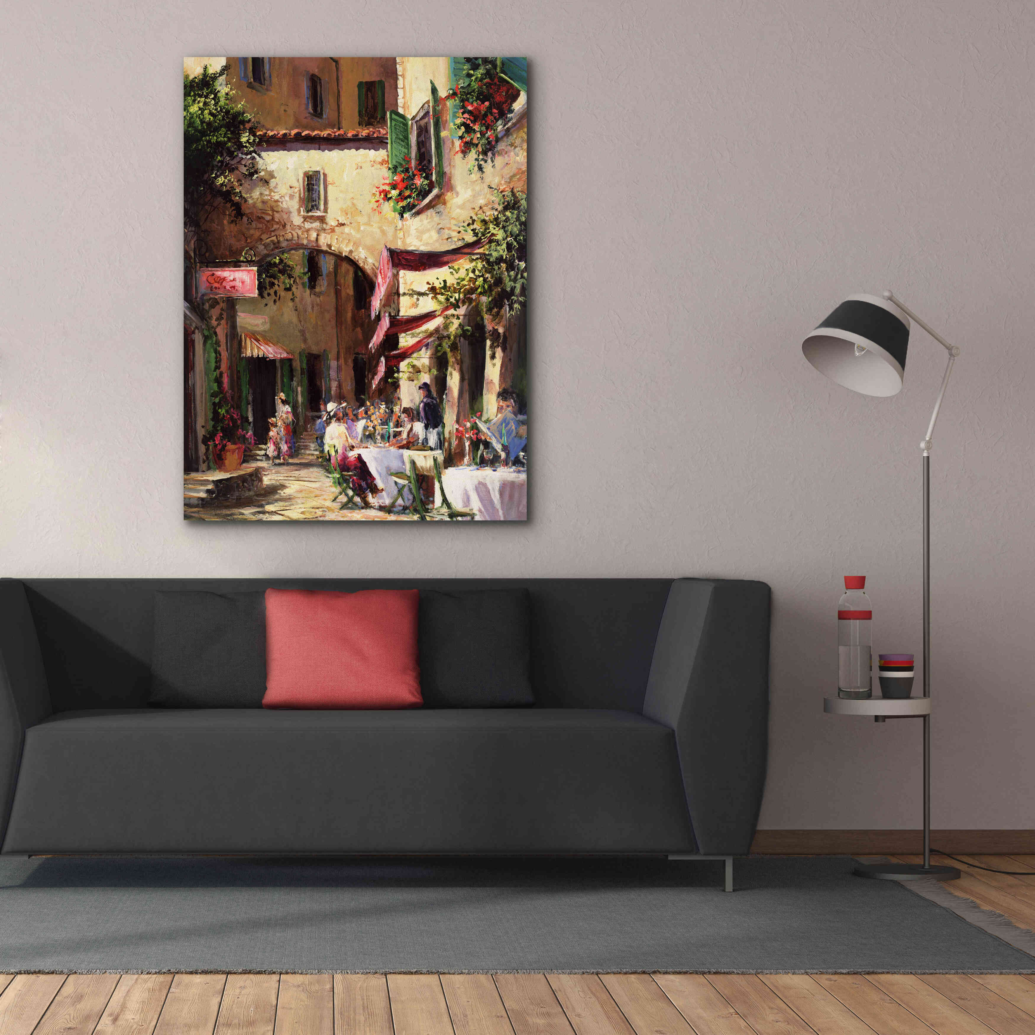 'Piazza' by Art Fronckowiak, Giclee Canvas Wall Art,40x54