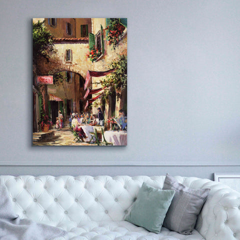 Image of 'Piazza' by Art Fronckowiak, Giclee Canvas Wall Art,40x54