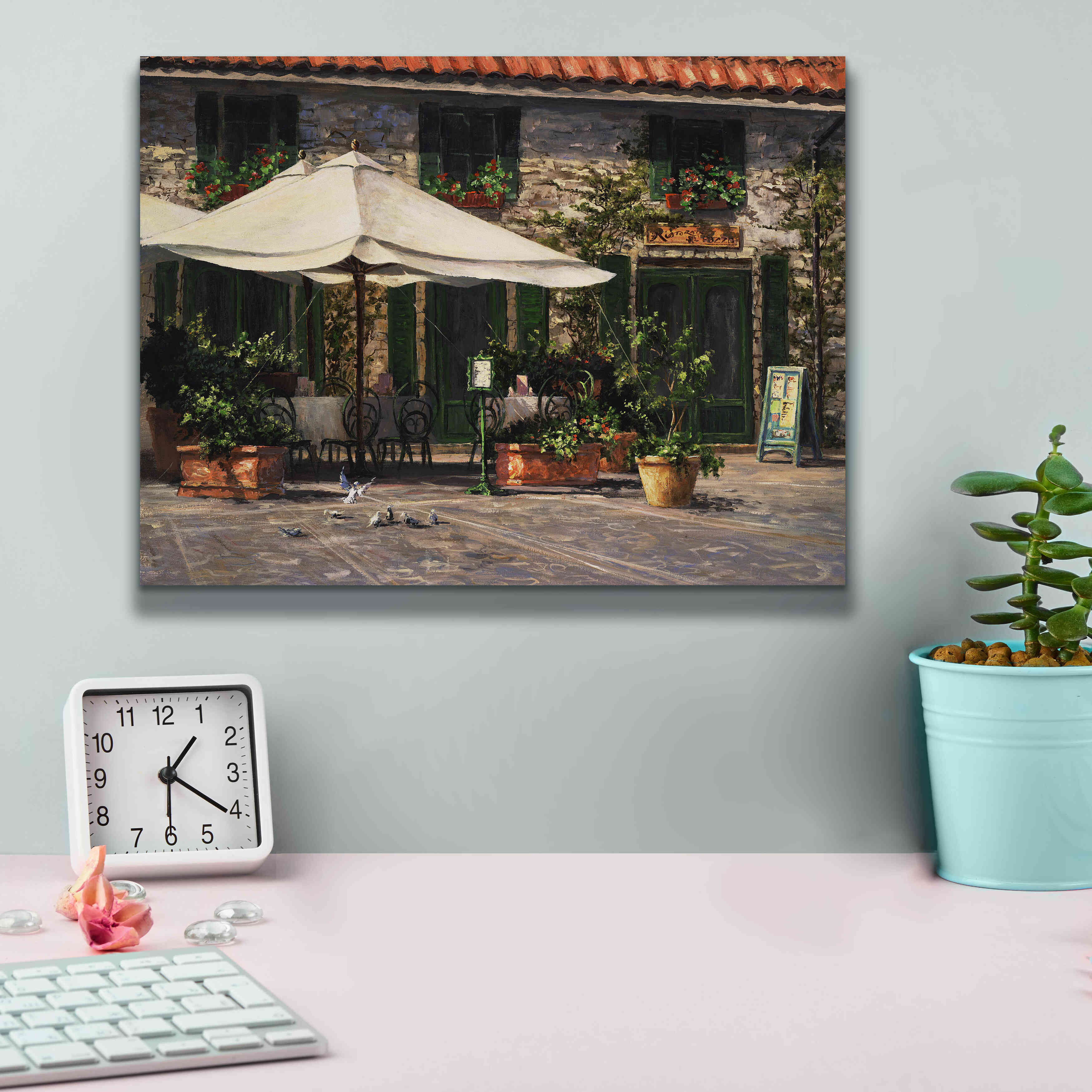'Ristorante Il Pozzo' by Art Fronckowiak, Giclee Canvas Wall Art,16x12