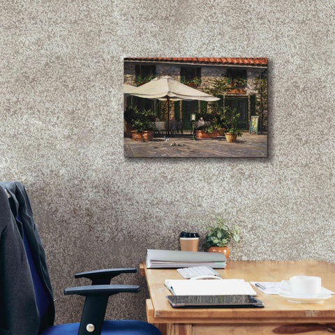 Image of 'Ristorante Il Pozzo' by Art Fronckowiak, Giclee Canvas Wall Art,24x20