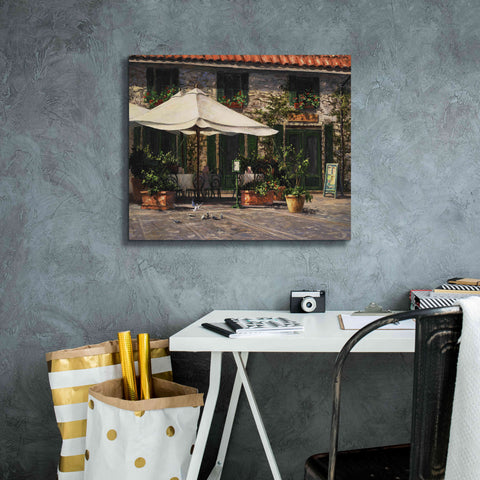 Image of 'Ristorante Il Pozzo' by Art Fronckowiak, Giclee Canvas Wall Art,24x20