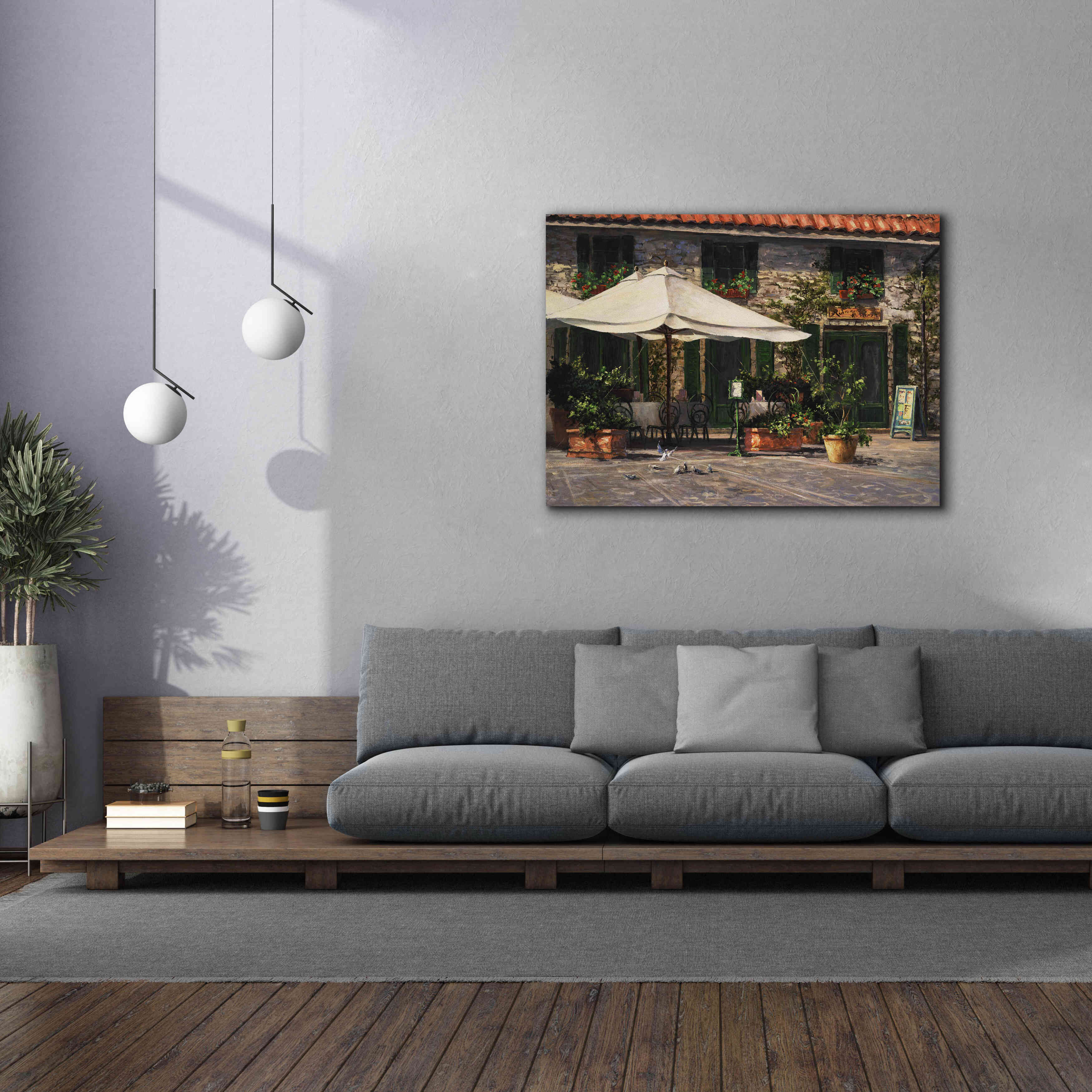'Ristorante Il Pozzo' by Art Fronckowiak, Giclee Canvas Wall Art,54x40