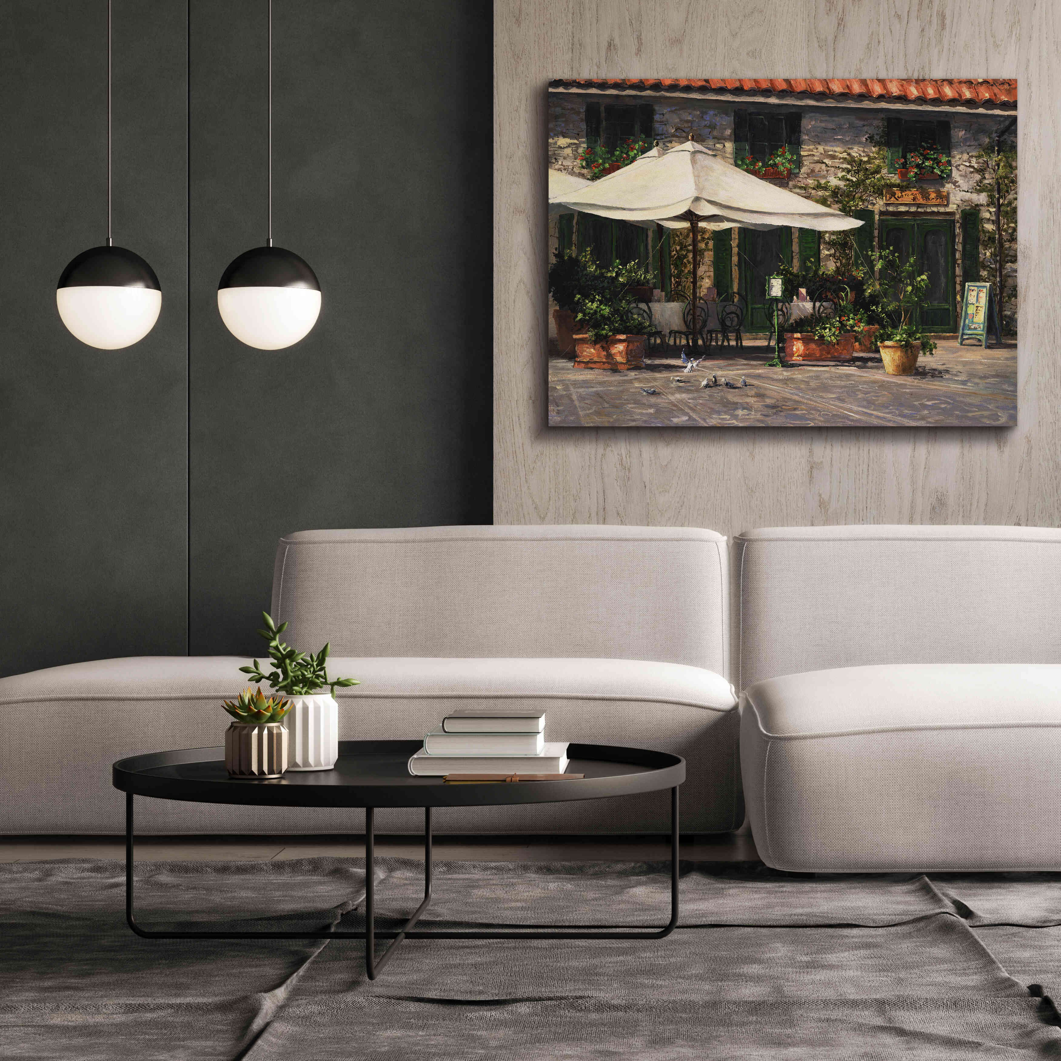 'Ristorante Il Pozzo' by Art Fronckowiak, Giclee Canvas Wall Art,54x40