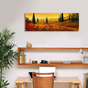 'Toscano Panel I' by Art Fronckowiak, Giclee Canvas Wall Art,36x12