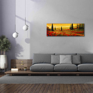 'Toscano Panel I' by Art Fronckowiak, Giclee Canvas Wall Art,60x20