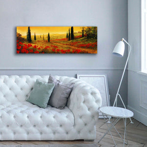 'Toscano Panel I' by Art Fronckowiak, Giclee Canvas Wall Art,60x20