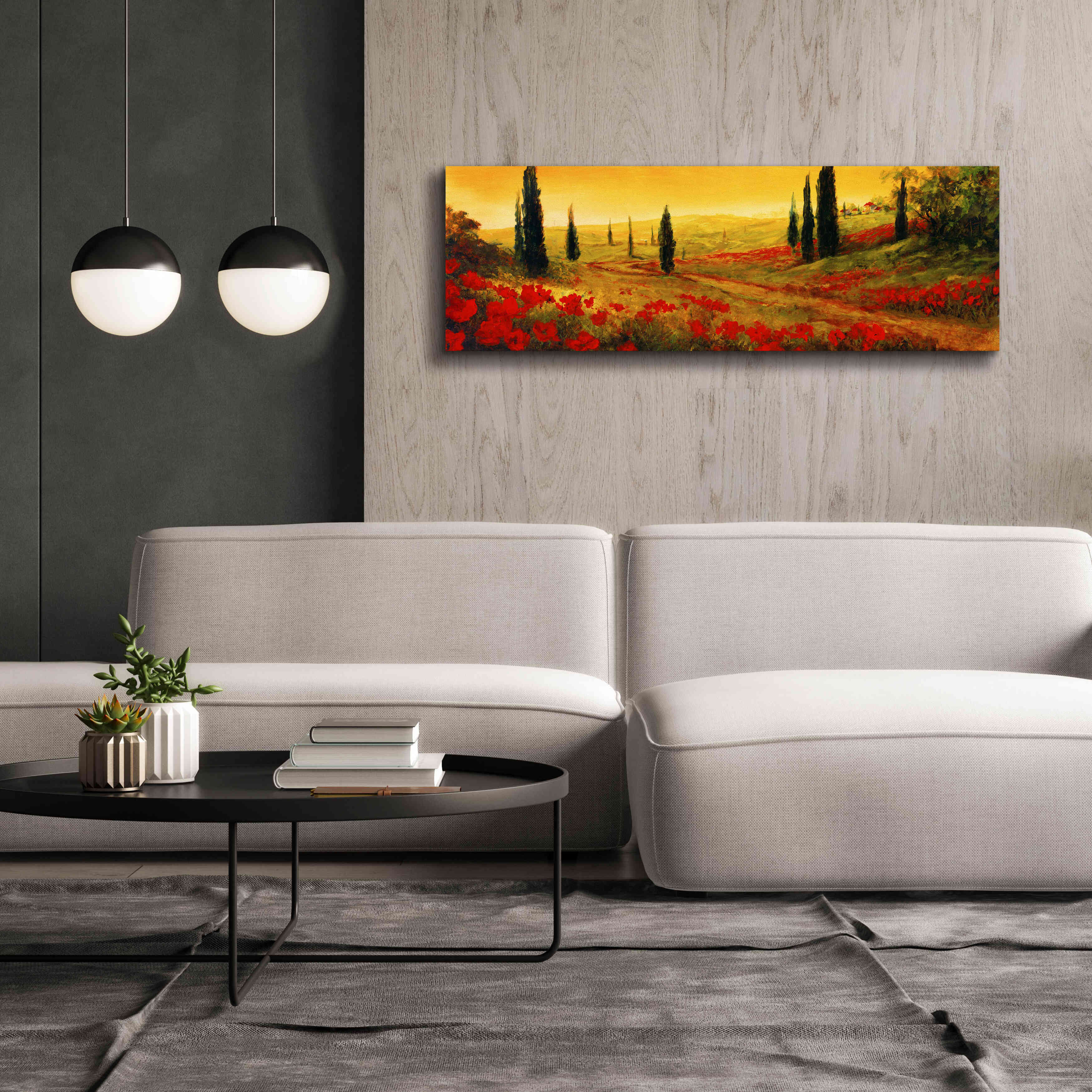 'Toscano Panel I' by Art Fronckowiak, Giclee Canvas Wall Art,60x20