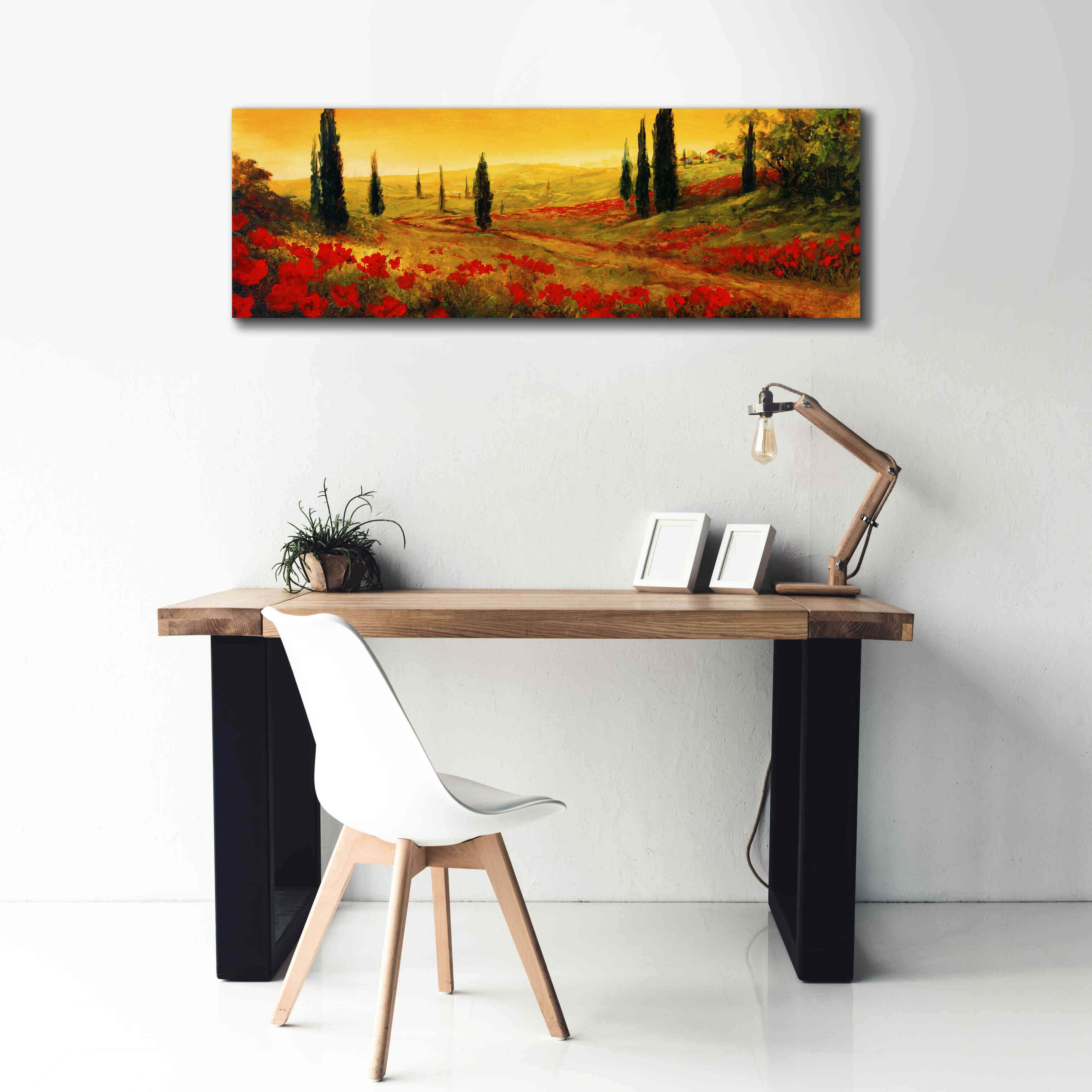 'Toscano Panel I' by Art Fronckowiak, Giclee Canvas Wall Art,60x20