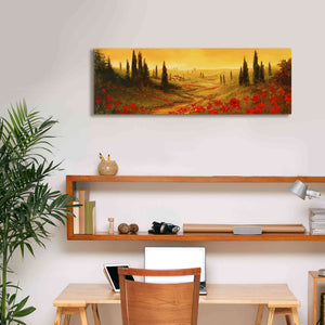 'Toscano Panel II' by Art Fronckowiak, Giclee Canvas Wall Art,36x12