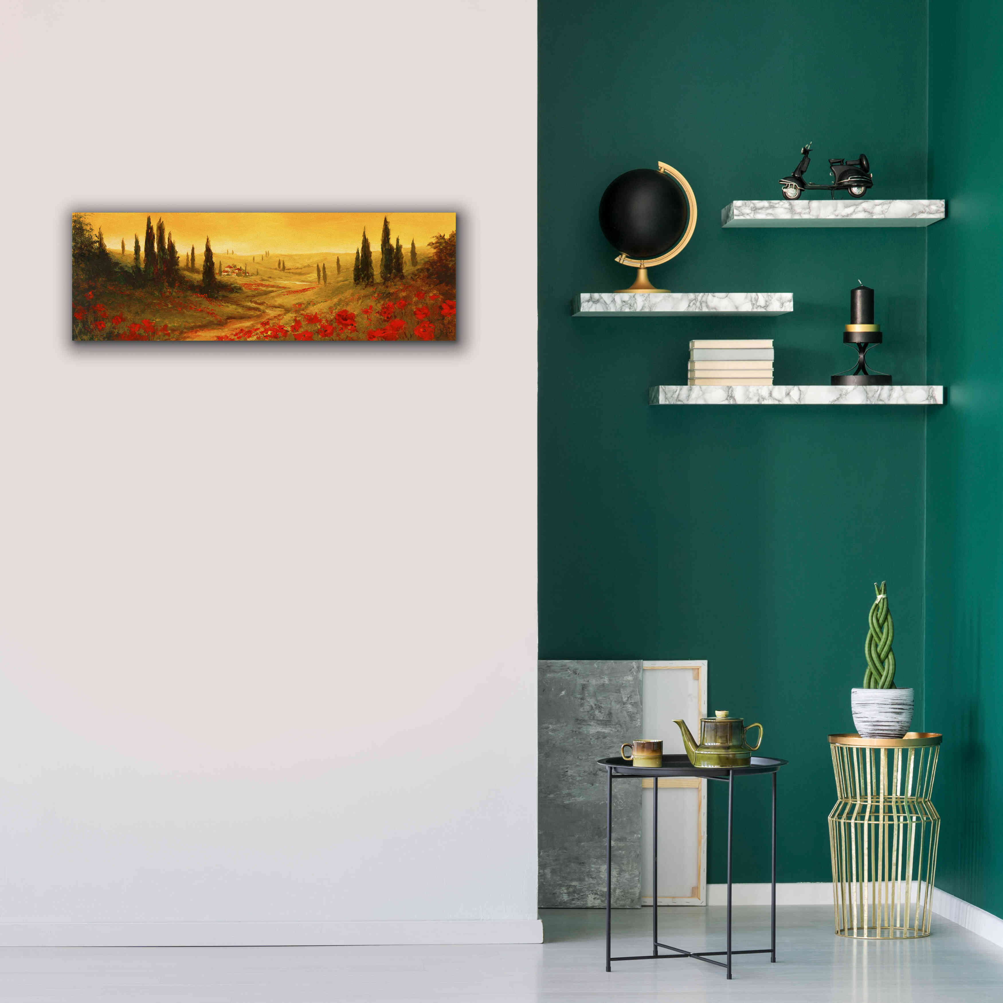 'Toscano Panel II' by Art Fronckowiak, Giclee Canvas Wall Art,36x12