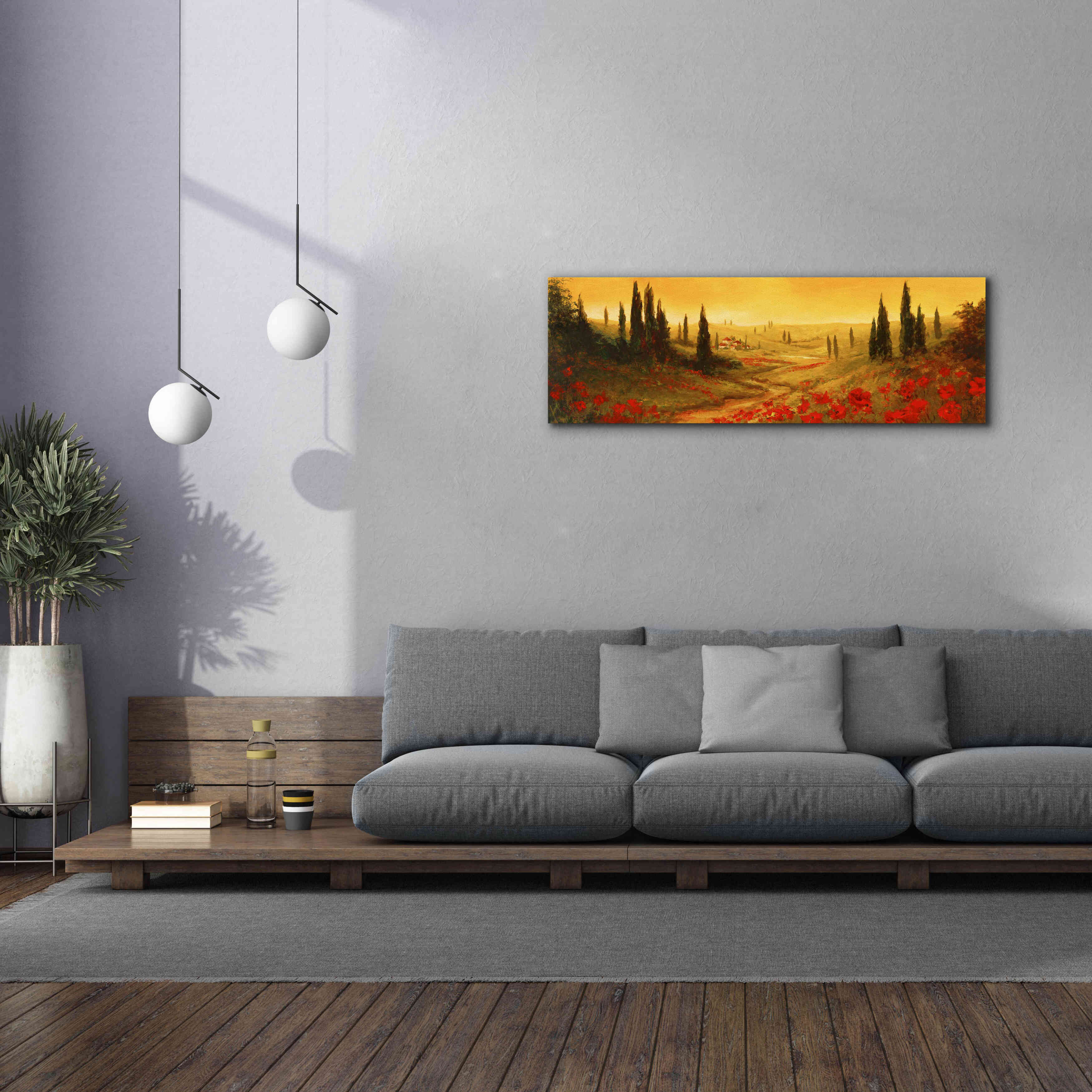 'Toscano Panel II' by Art Fronckowiak, Giclee Canvas Wall Art,60x20