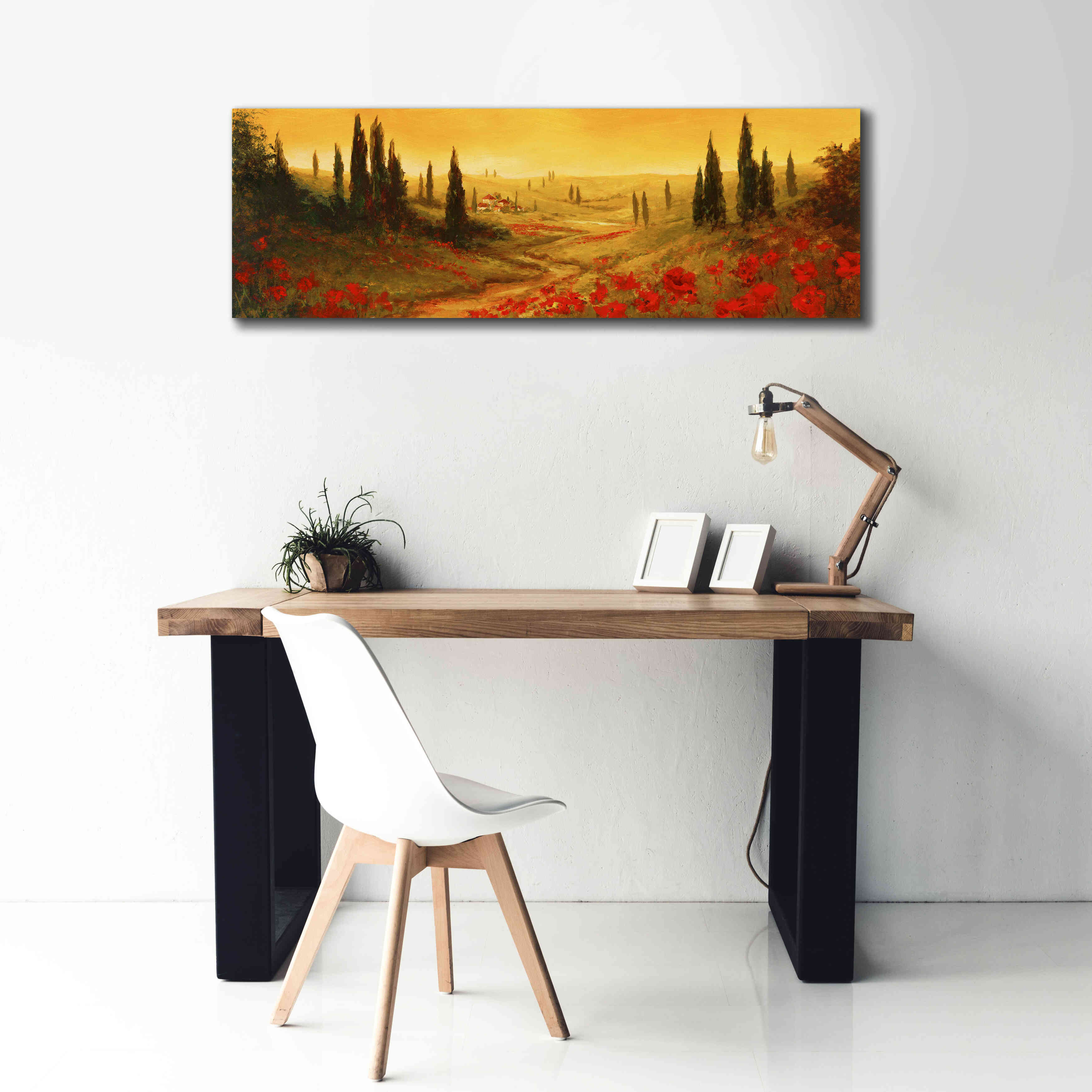 'Toscano Panel II' by Art Fronckowiak, Giclee Canvas Wall Art,60x20