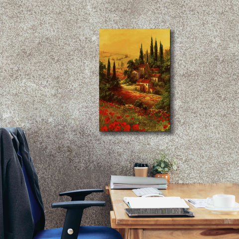 Image of 'Toscano Valley I' by Art Fronckowiak, Giclee Canvas Wall Art,18x26