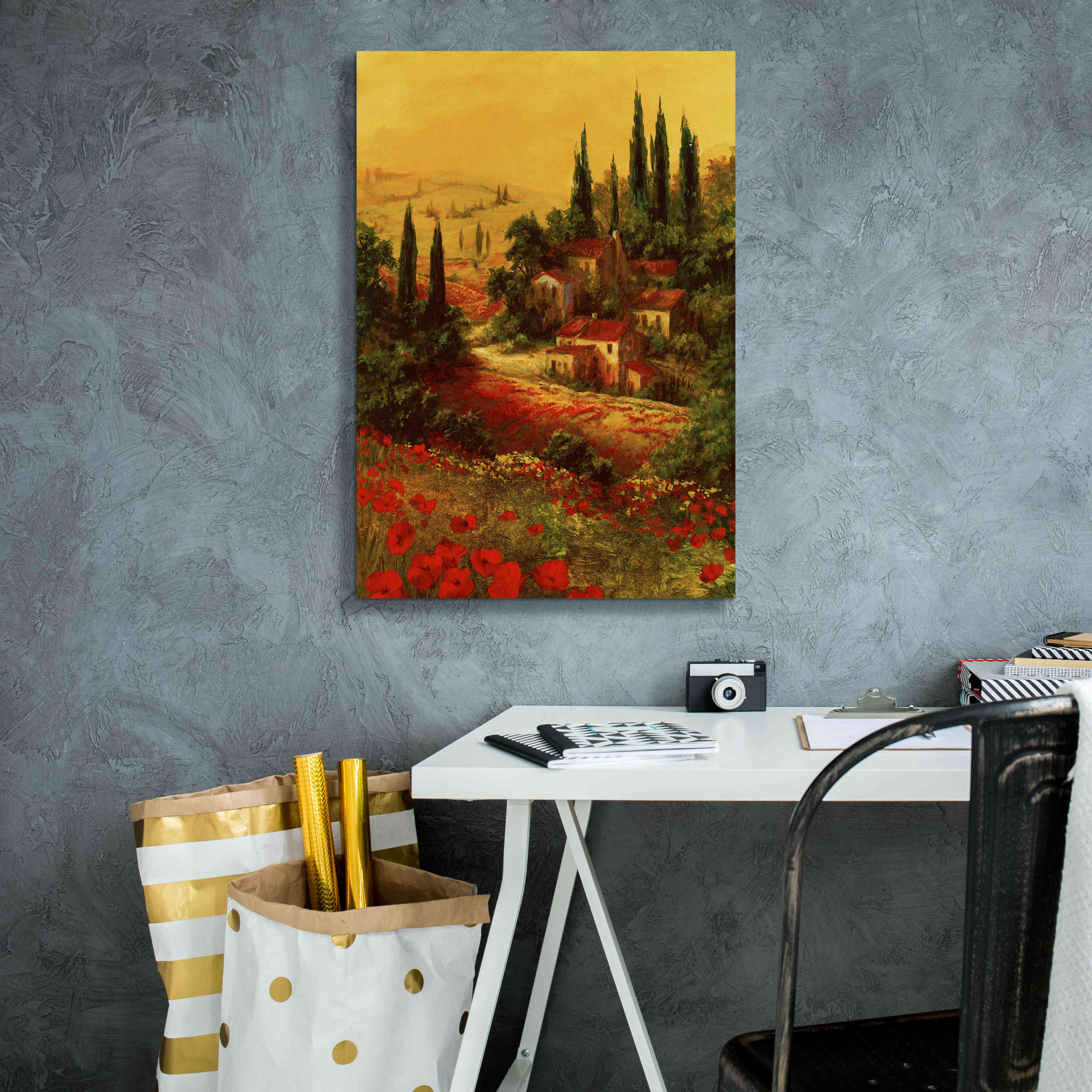'Toscano Valley I' by Art Fronckowiak, Giclee Canvas Wall Art,18x26