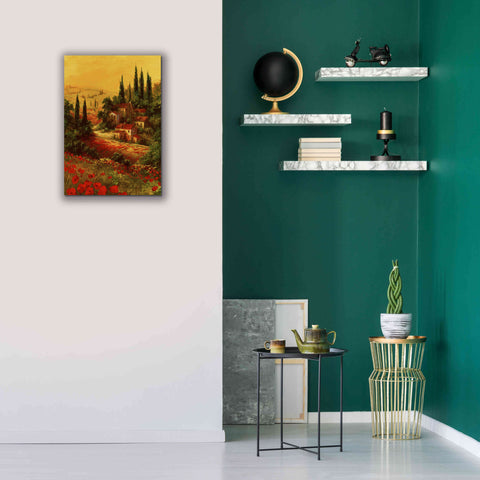 Image of 'Toscano Valley I' by Art Fronckowiak, Giclee Canvas Wall Art,18x26