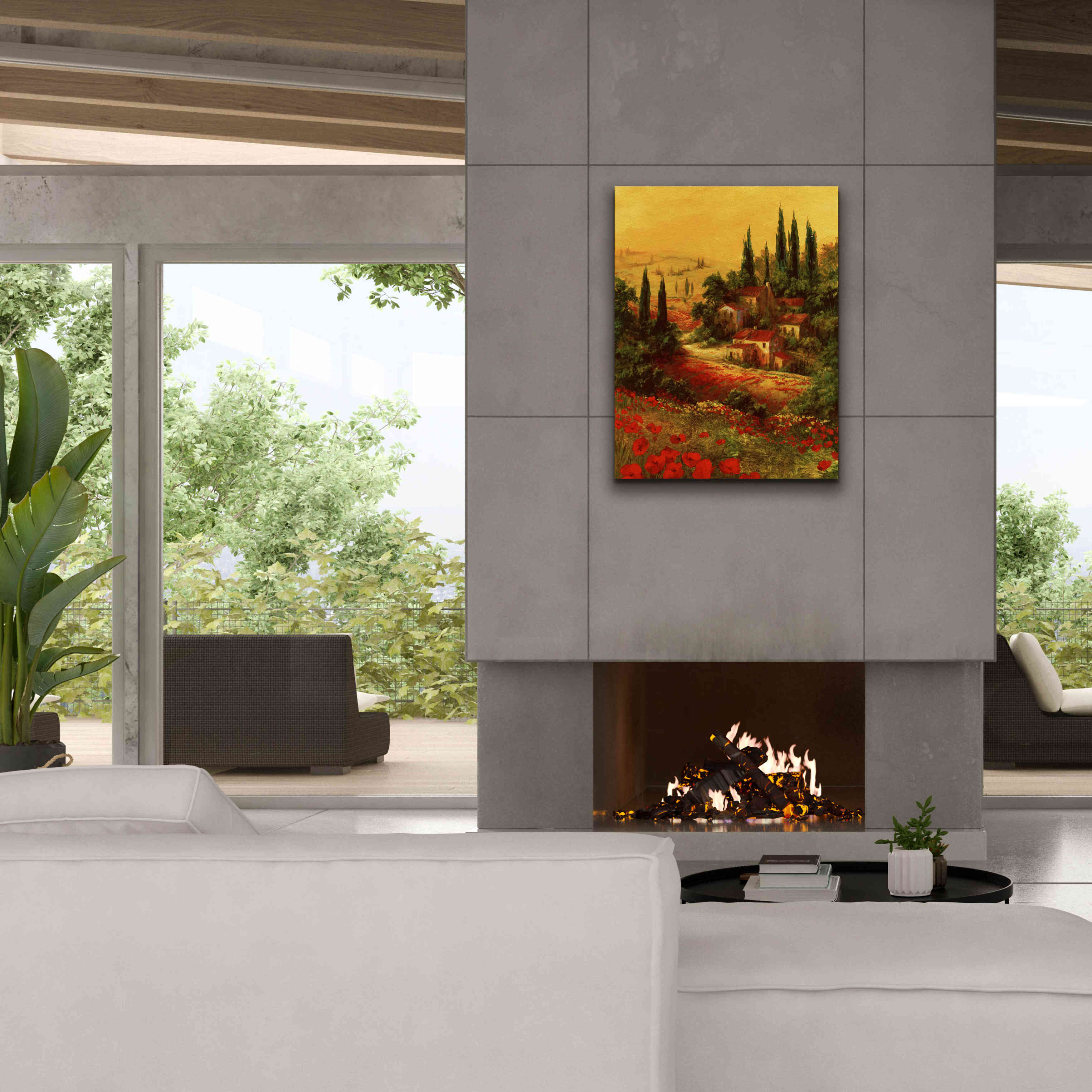 'Toscano Valley I' by Art Fronckowiak, Giclee Canvas Wall Art,26x34