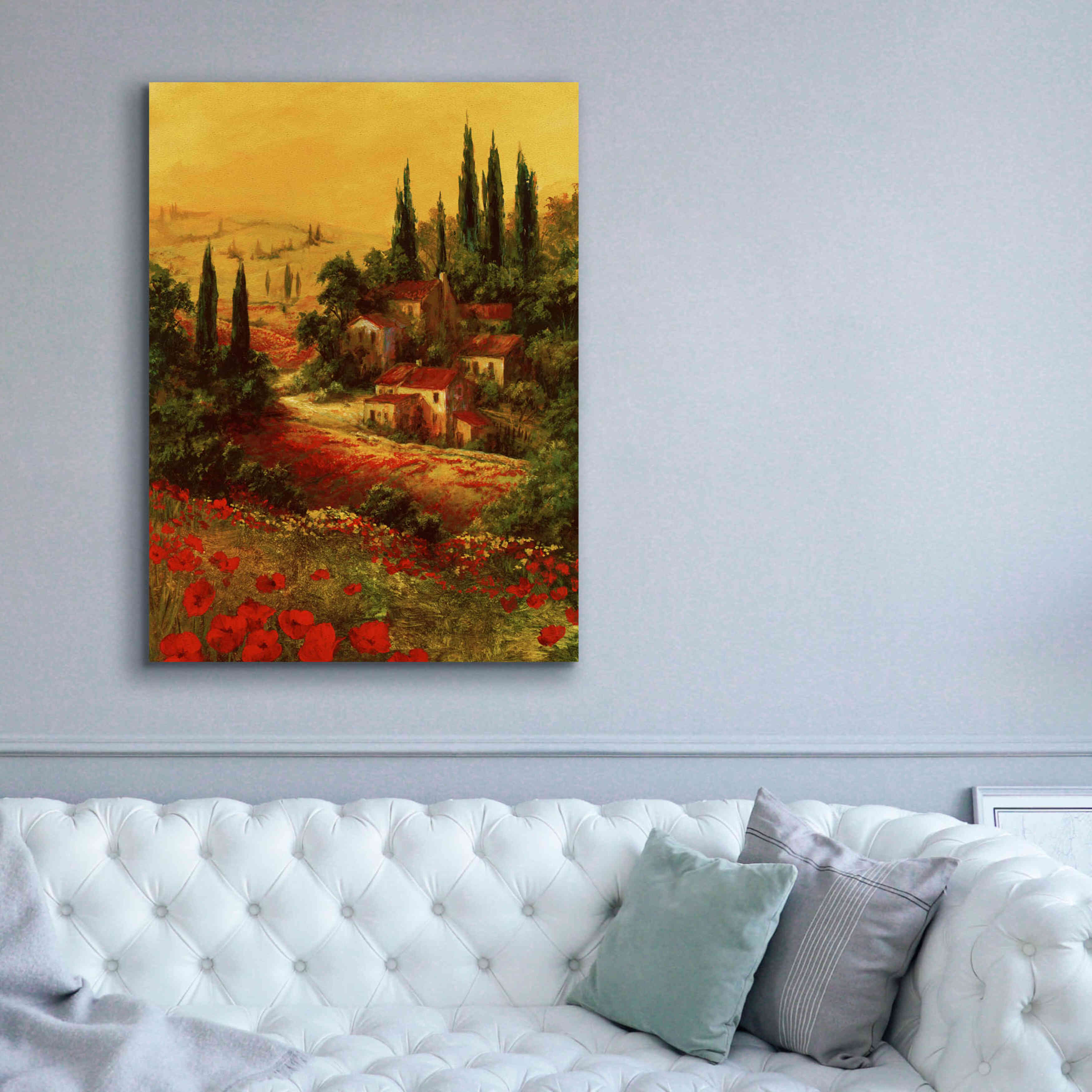 'Toscano Valley I' by Art Fronckowiak, Giclee Canvas Wall Art,40x54