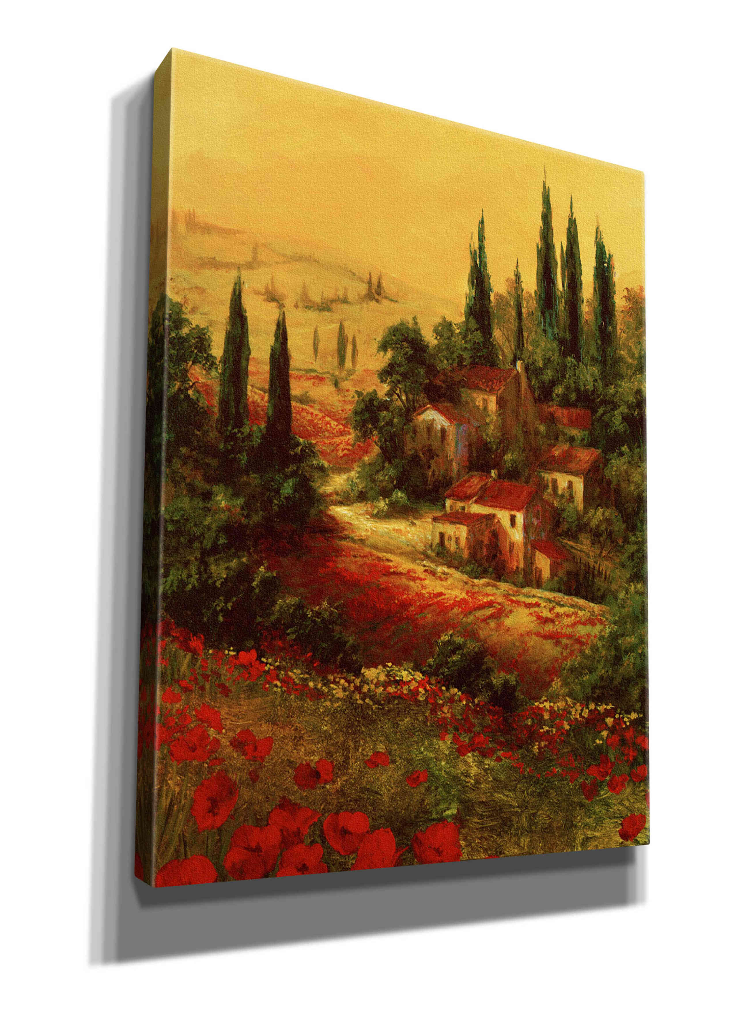 'Toscano Valley I' by Art Fronckowiak, Giclee Canvas Wall Art