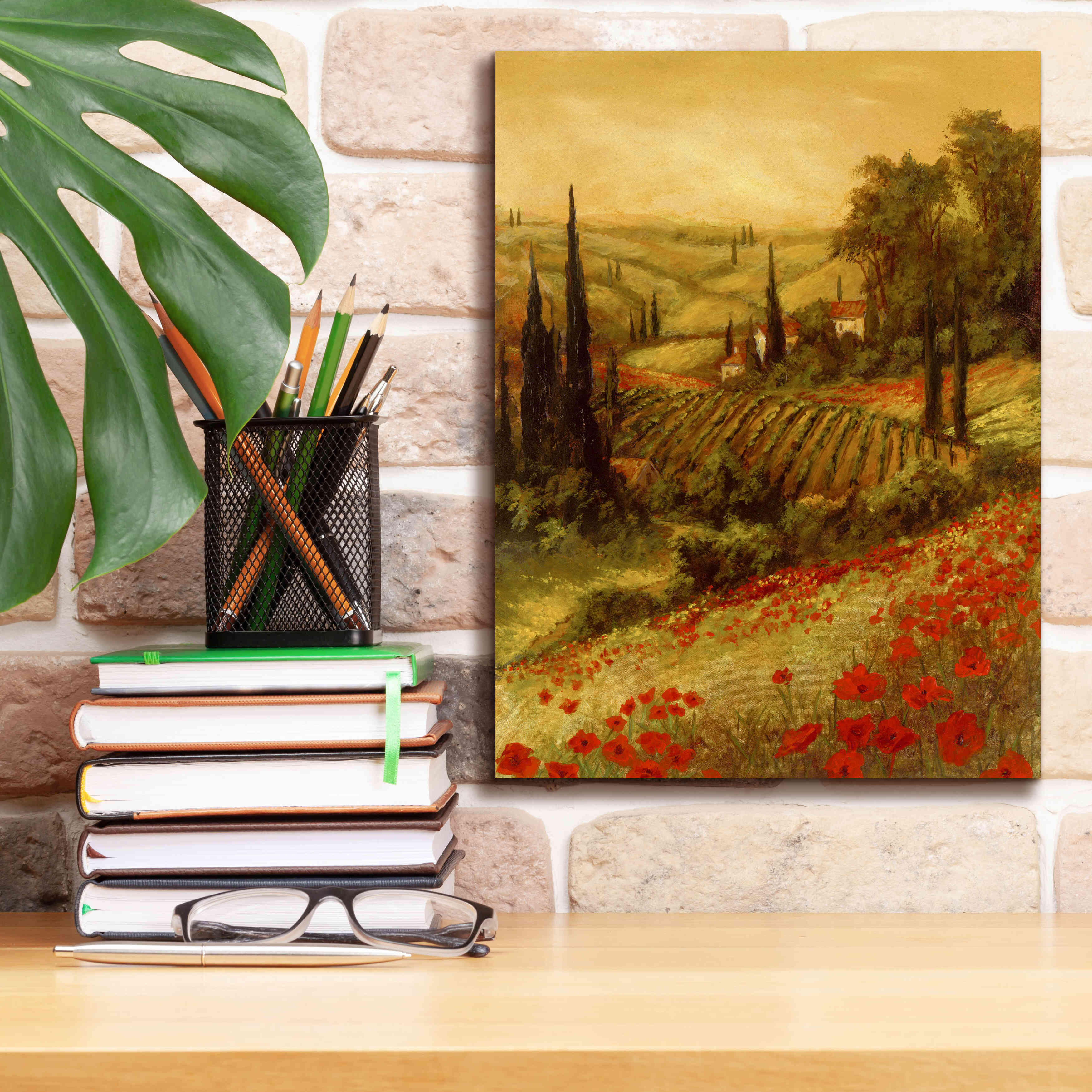 'Toscano Valley II' by Art Fronckowiak, Giclee Canvas Wall Art,12x16
