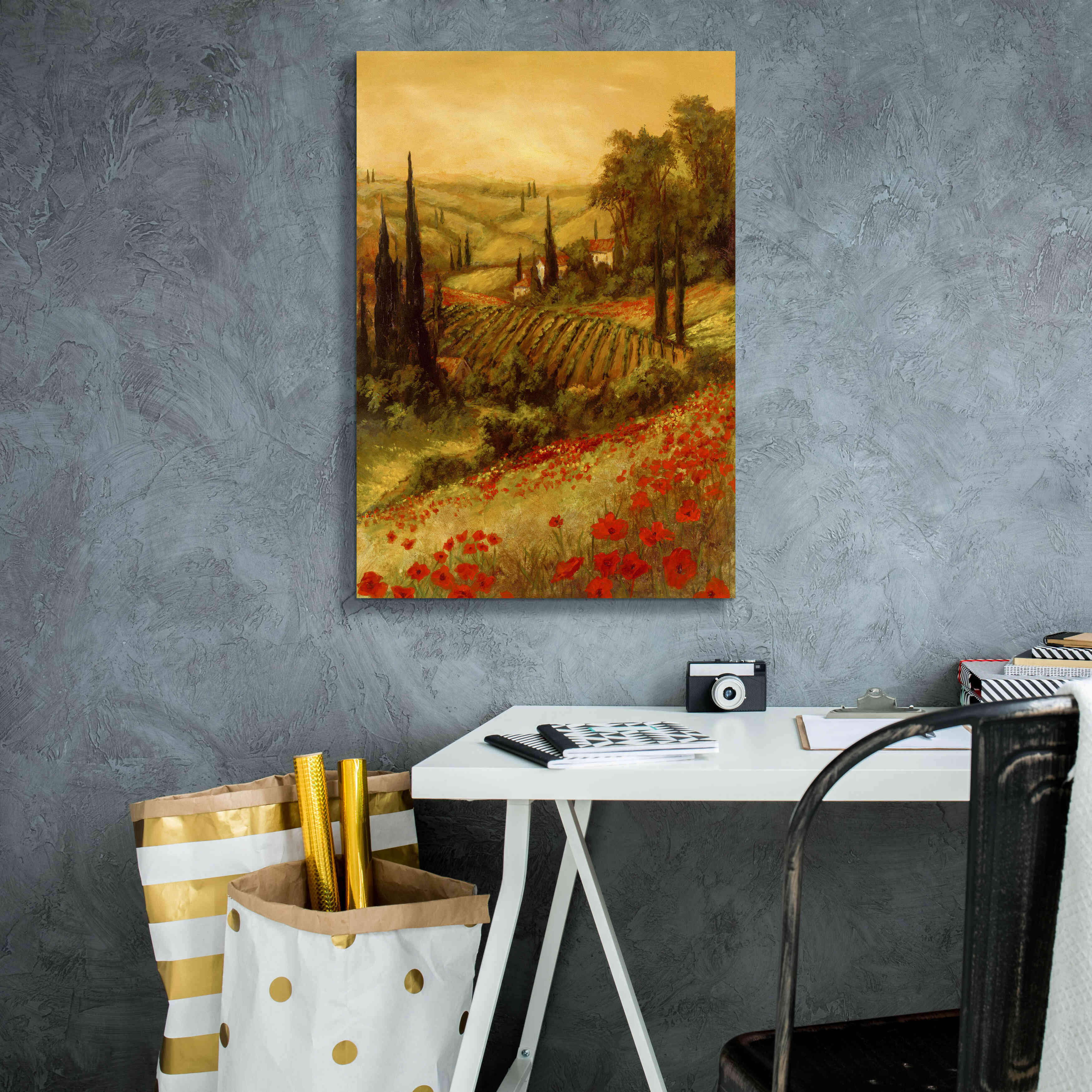 'Toscano Valley II' by Art Fronckowiak, Giclee Canvas Wall Art,18x26