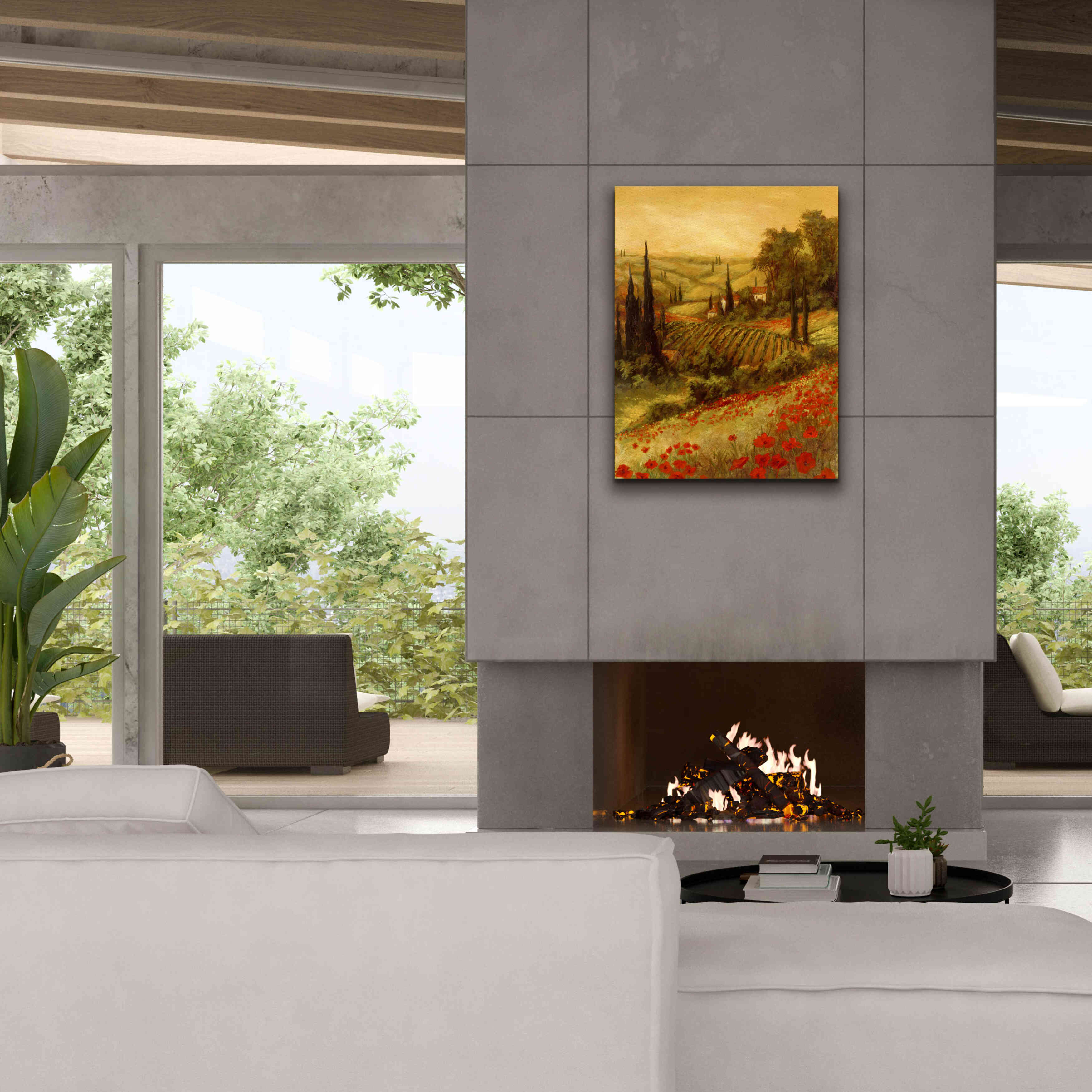 'Toscano Valley II' by Art Fronckowiak, Giclee Canvas Wall Art,26x34