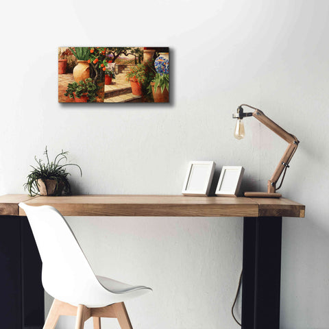 Image of 'Turo Tuscan Orange' by Art Fronckowiak, Giclee Canvas Wall Art,24x12