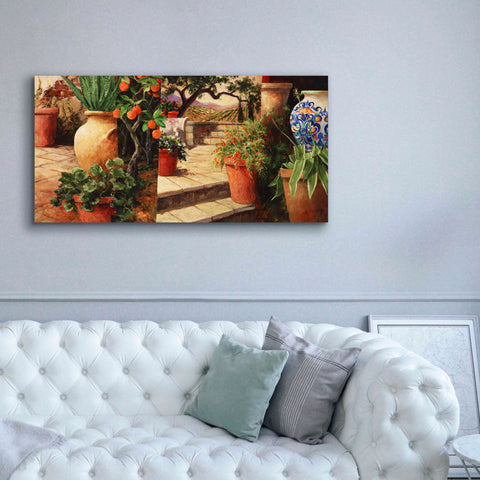 Image of 'Turo Tuscan Orange' by Art Fronckowiak, Giclee Canvas Wall Art,60x30
