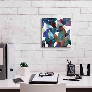 'Hojas Petreas III' by Daniela Fedele, Giclee Canvas Wall Art,12x12