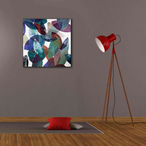 'Hojas Petreas III' by Daniela Fedele, Giclee Canvas Wall Art,26x26