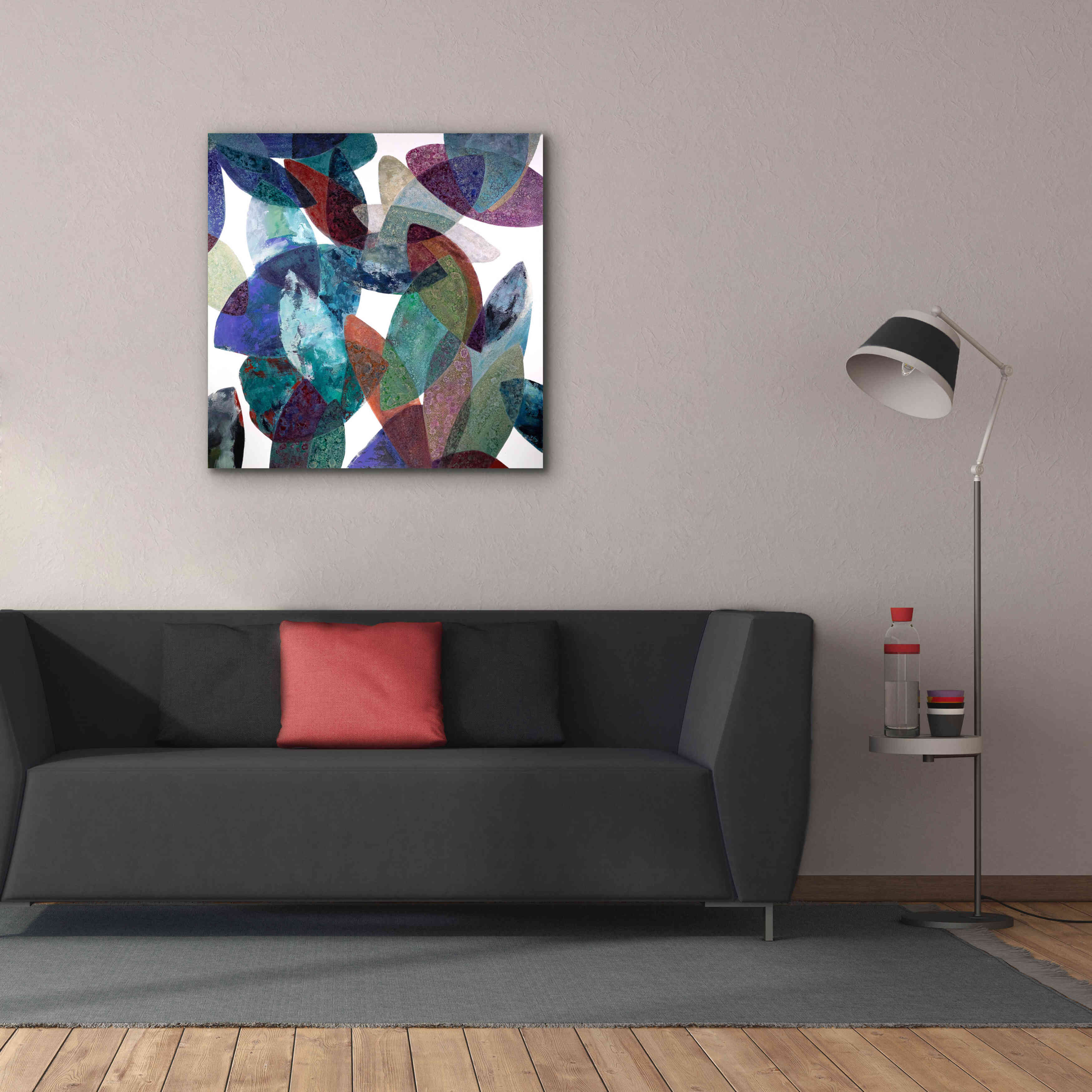 'Hojas Petreas III' by Daniela Fedele, Giclee Canvas Wall Art,37x37
