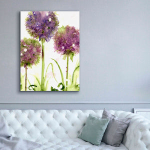 'Alliums' by Dawn Derman, Giclee Canvas Wall Art,40x54