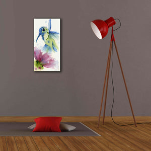 'Lilac and Blue' by Dawn Derman, Giclee Canvas Wall Art,12x24
