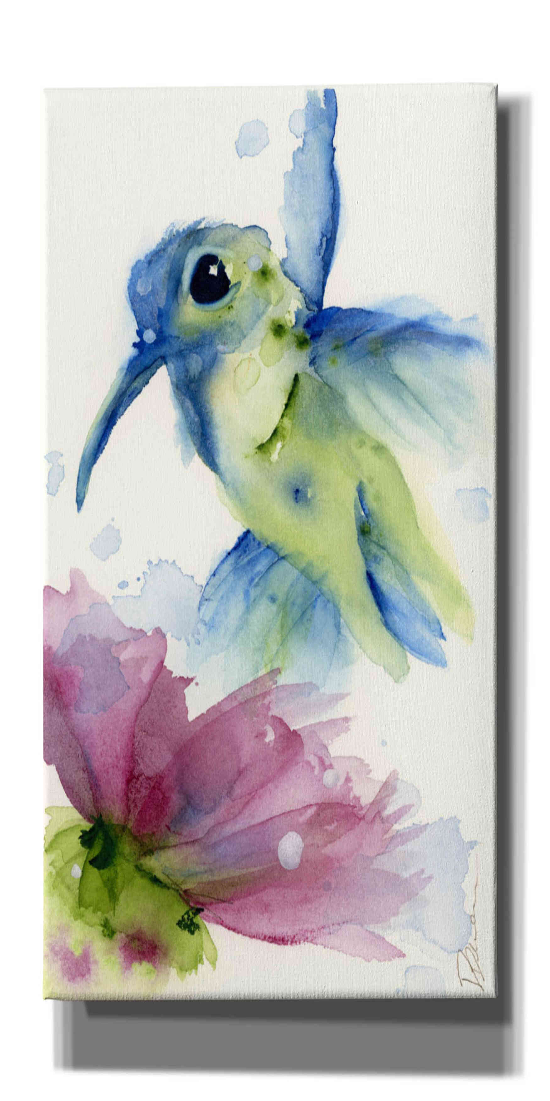 'Lilac and Blue' by Dawn Derman, Giclee Canvas Wall Art
