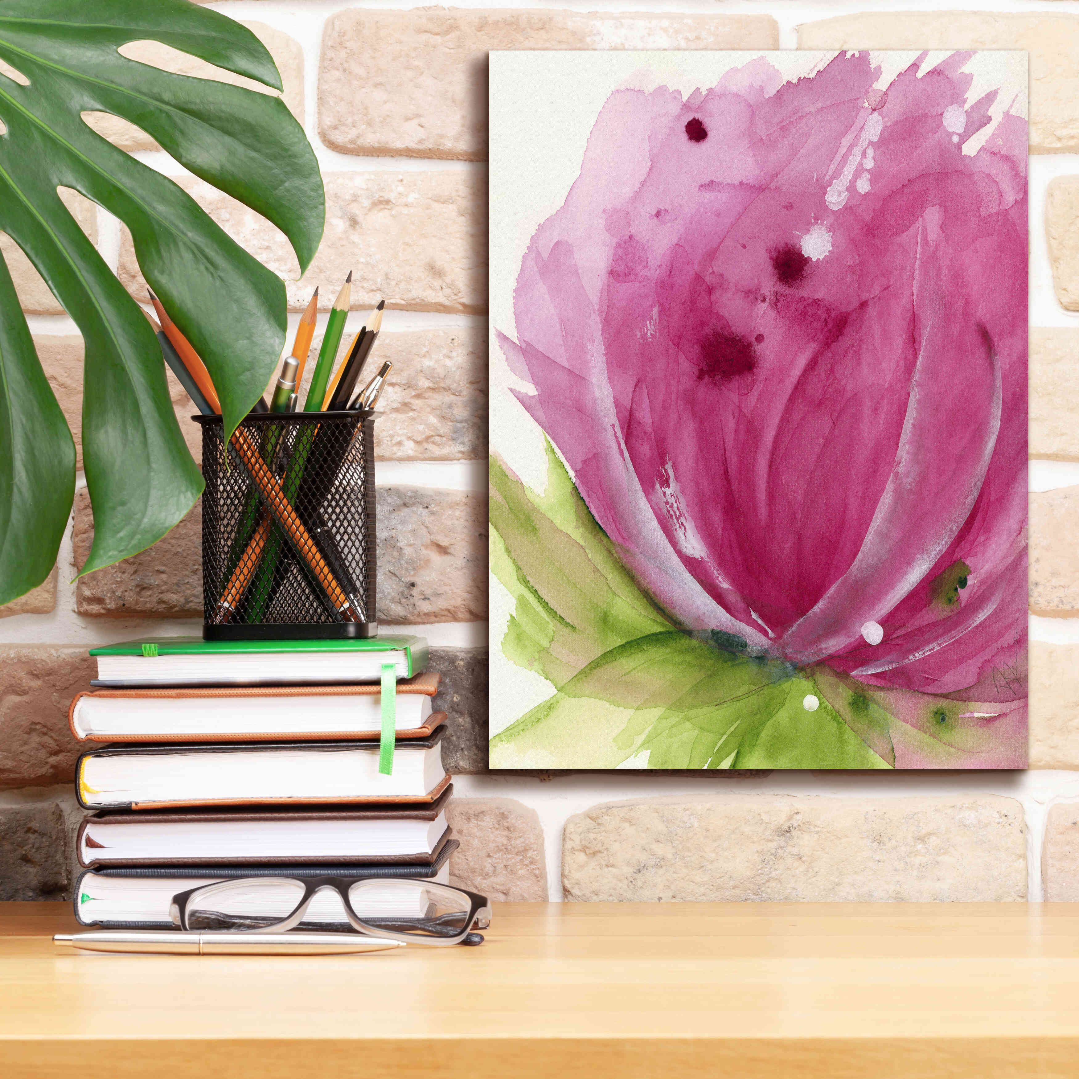 'Pink' by Dawn Derman, Giclee Canvas Wall Art,12x16