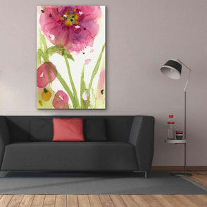 'Pink Wildflower' by Dawn Derman, Giclee Canvas Wall Art,40x60