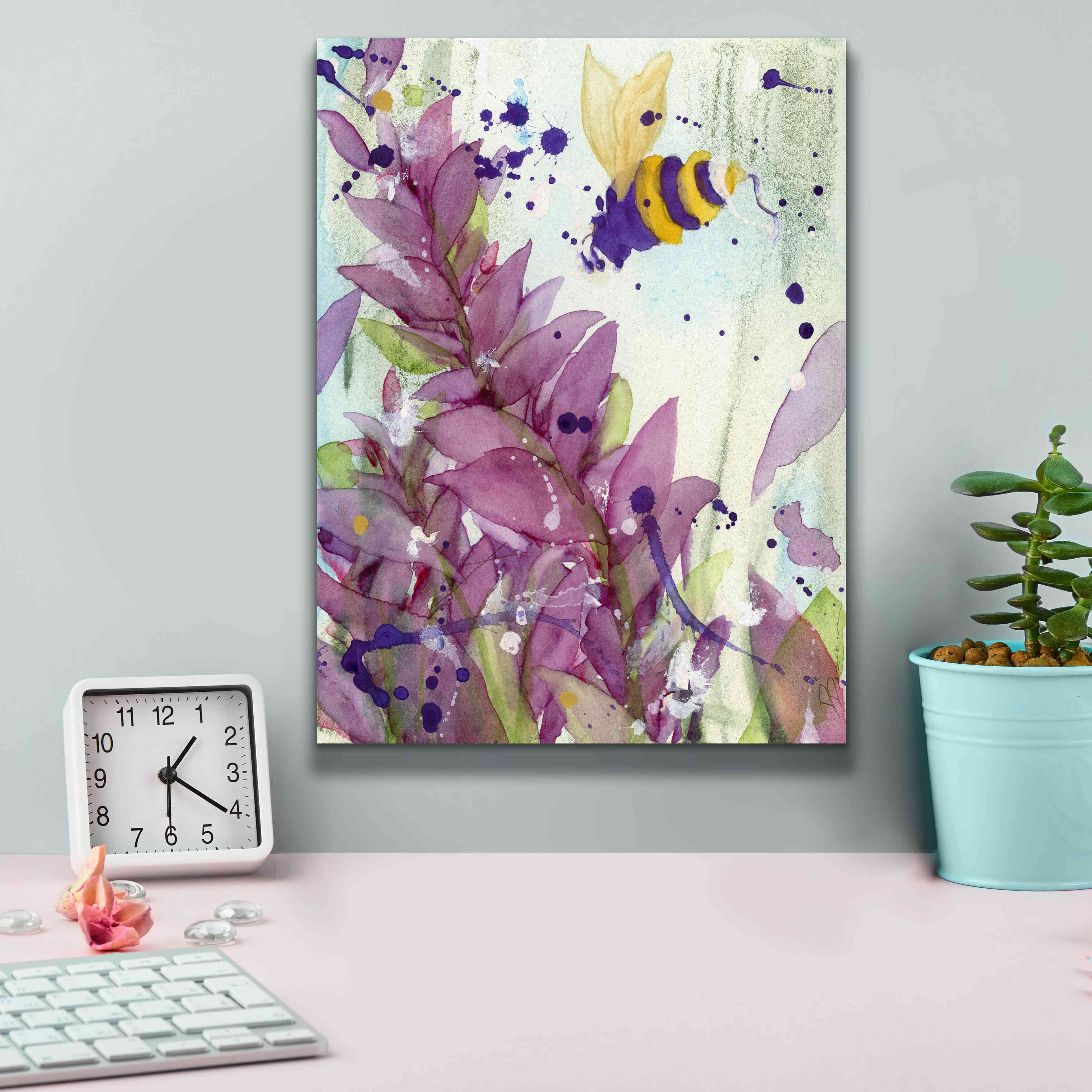 'Pollinator' by Dawn Derman, Giclee Canvas Wall Art,12x16