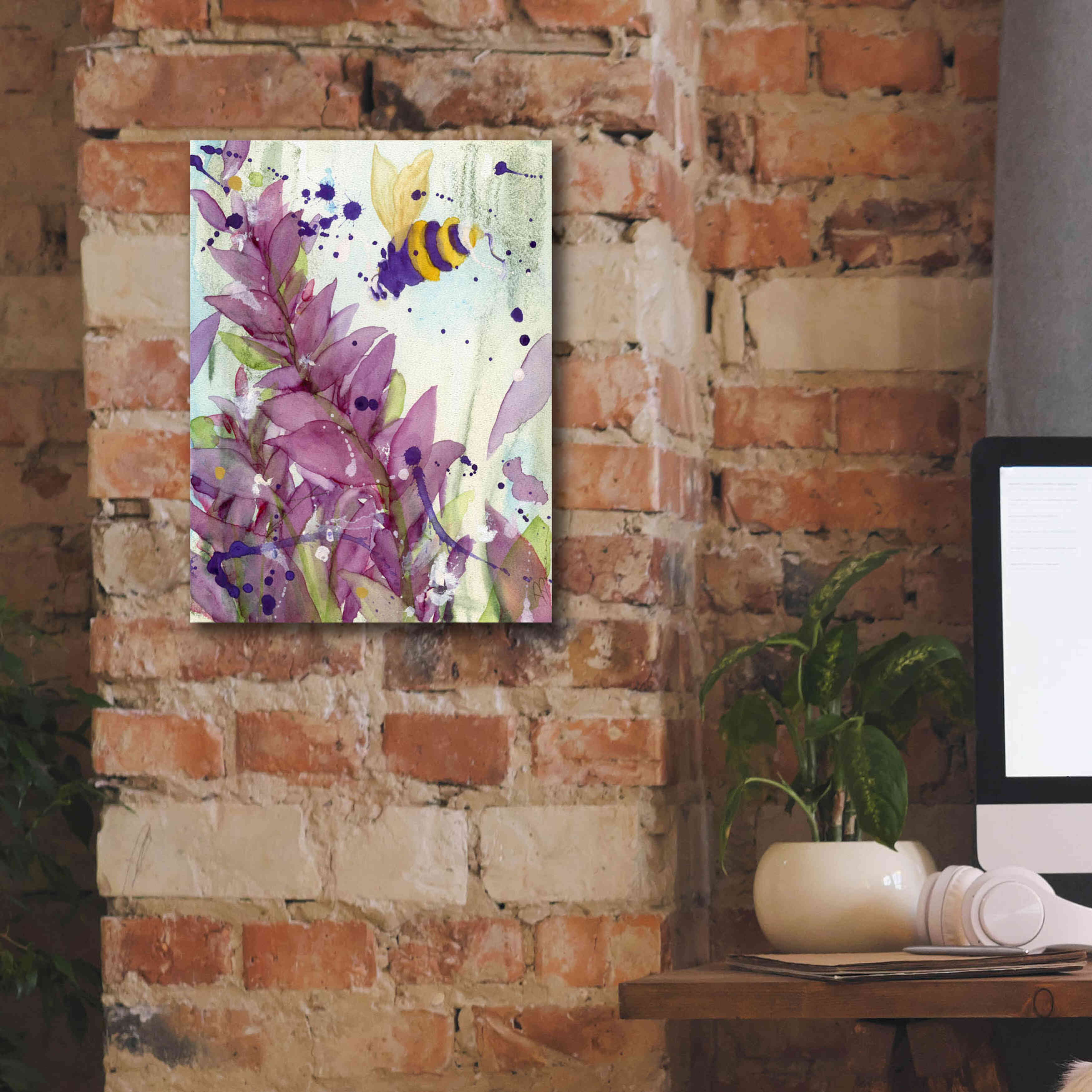'Pollinator' by Dawn Derman, Giclee Canvas Wall Art,12x16