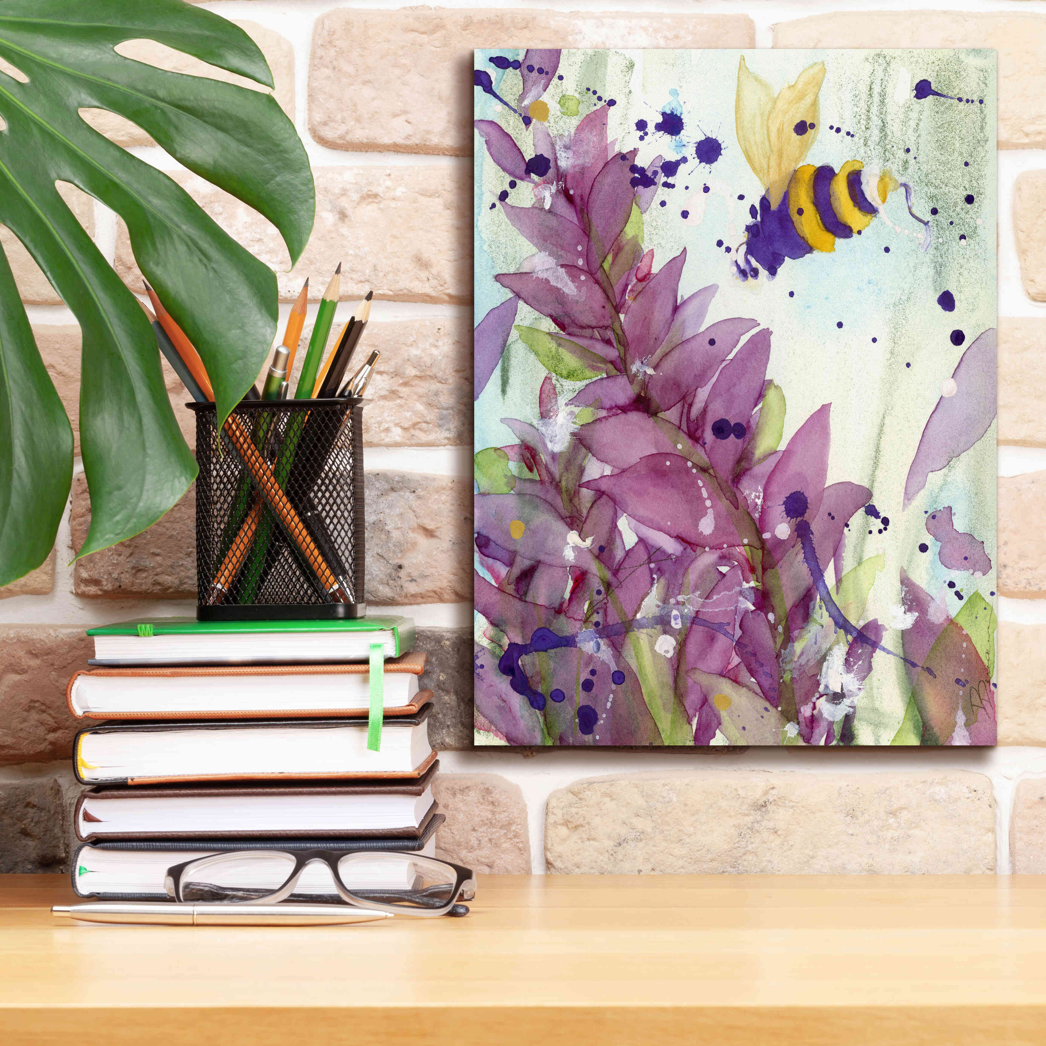 'Pollinator' by Dawn Derman, Giclee Canvas Wall Art,12x16