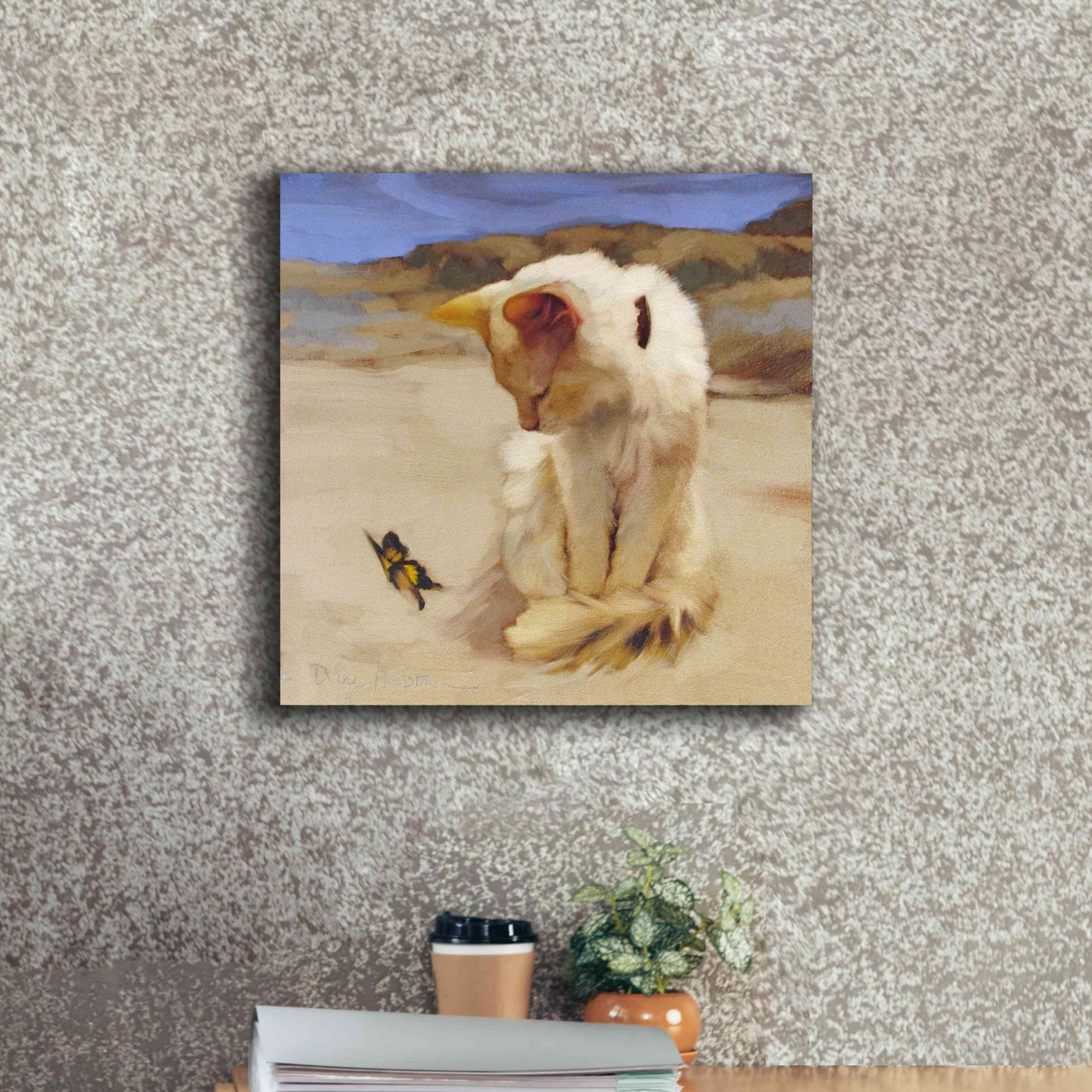'Eye on Butterfly V' by Diane Hoeptner, Giclee Canvas Wall Art,18x18