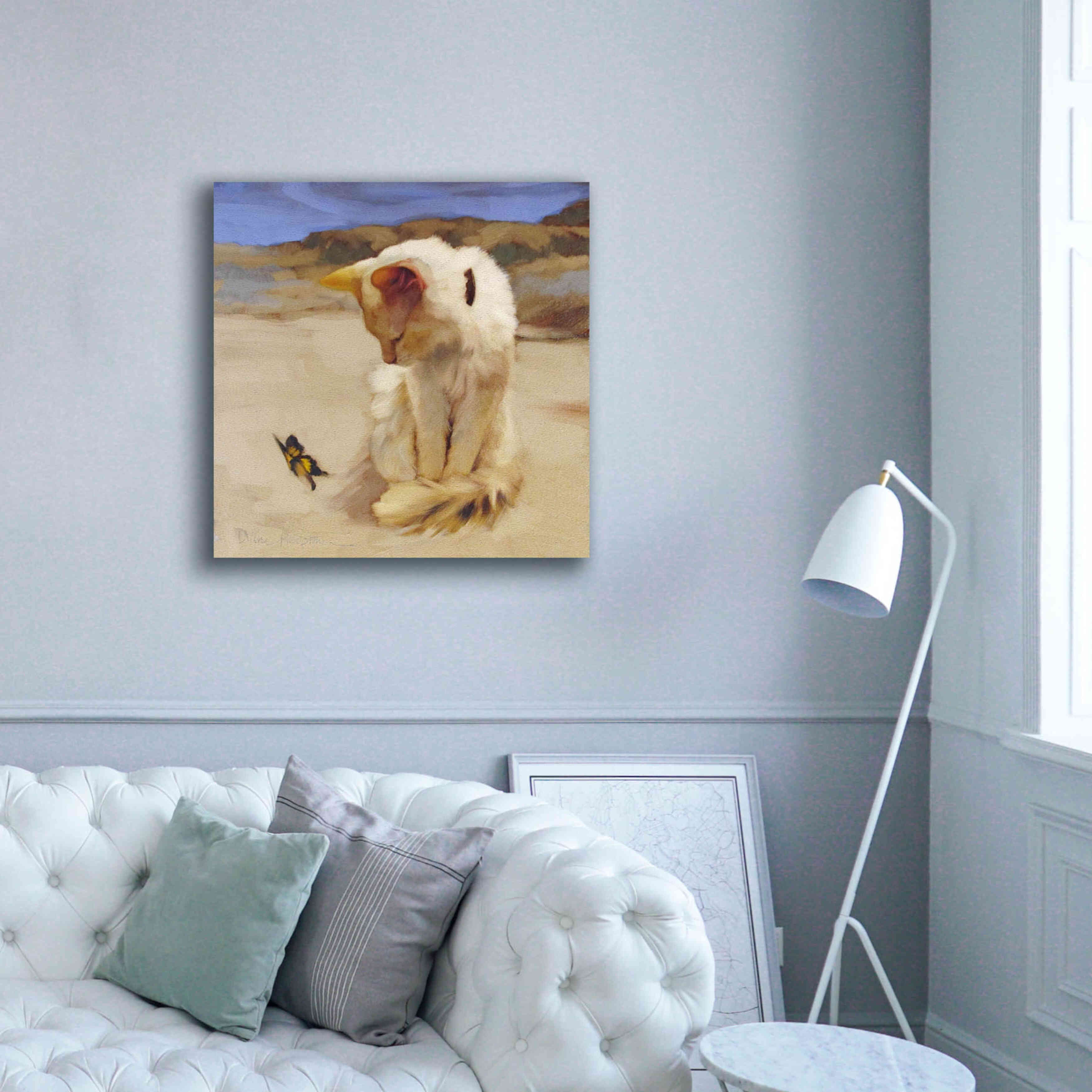 'Eye on Butterfly V' by Diane Hoeptner, Giclee Canvas Wall Art,37x37