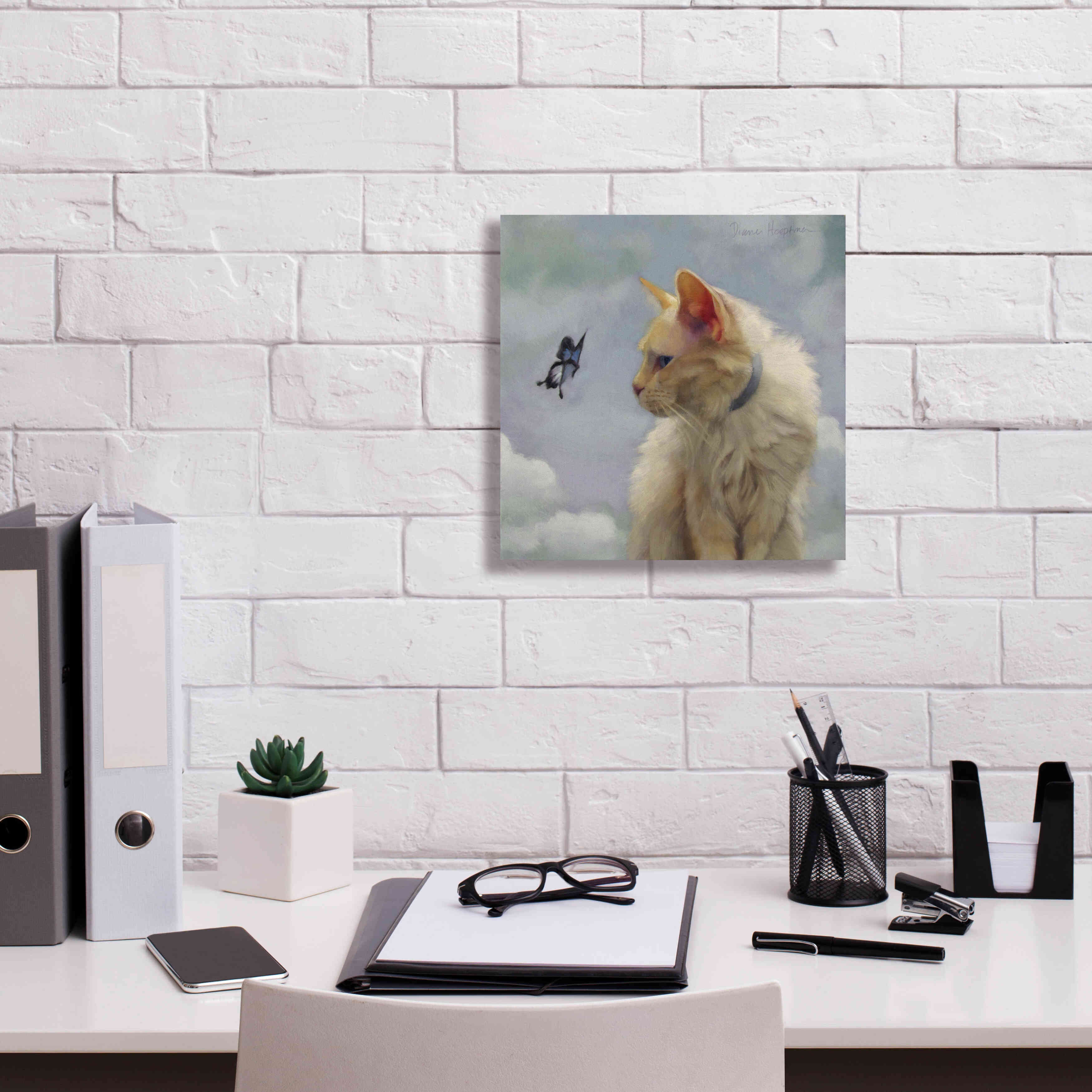 'The Greeter' by Diane Hoeptner, Giclee Canvas Wall Art,12x12