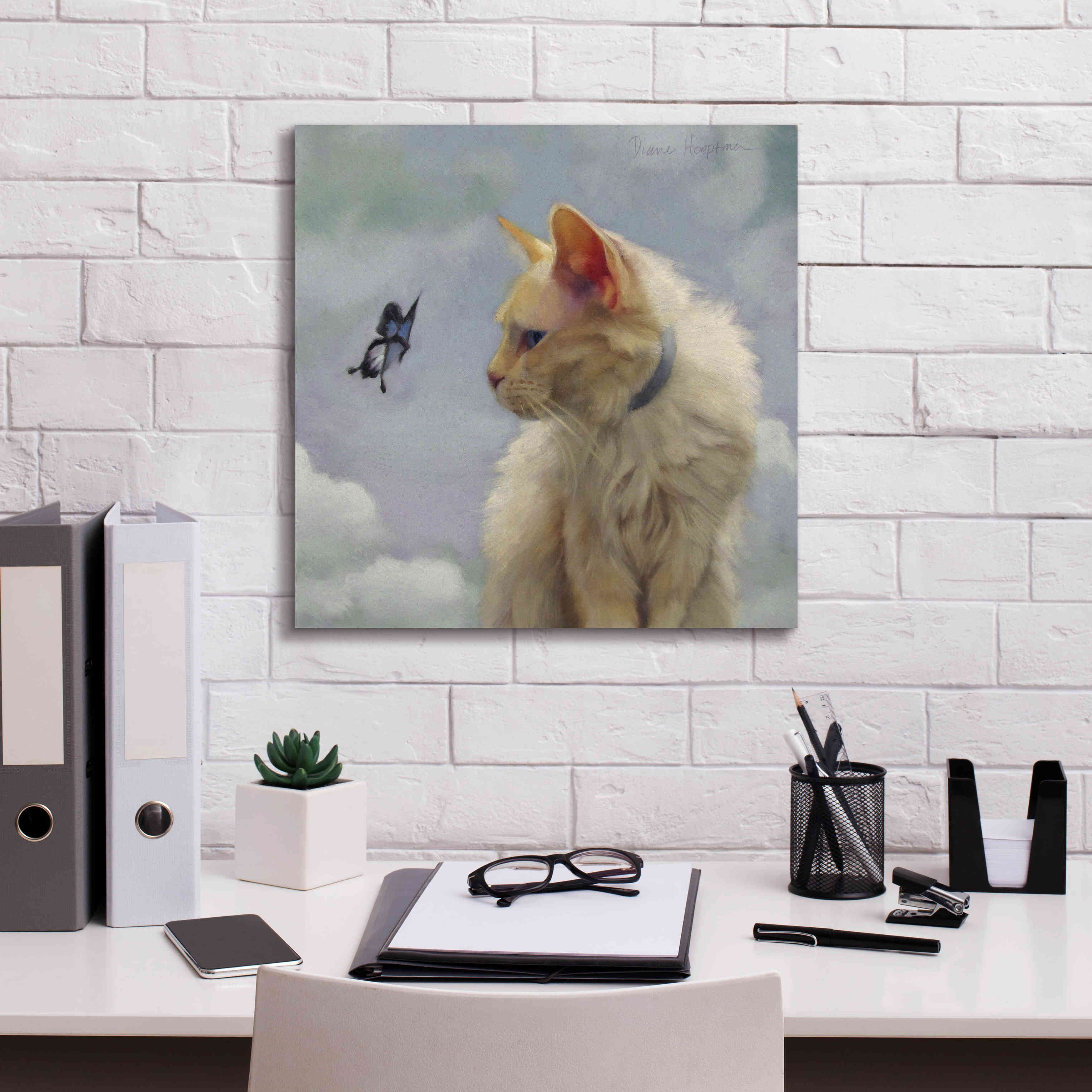 'The Greeter' by Diane Hoeptner, Giclee Canvas Wall Art,18x18