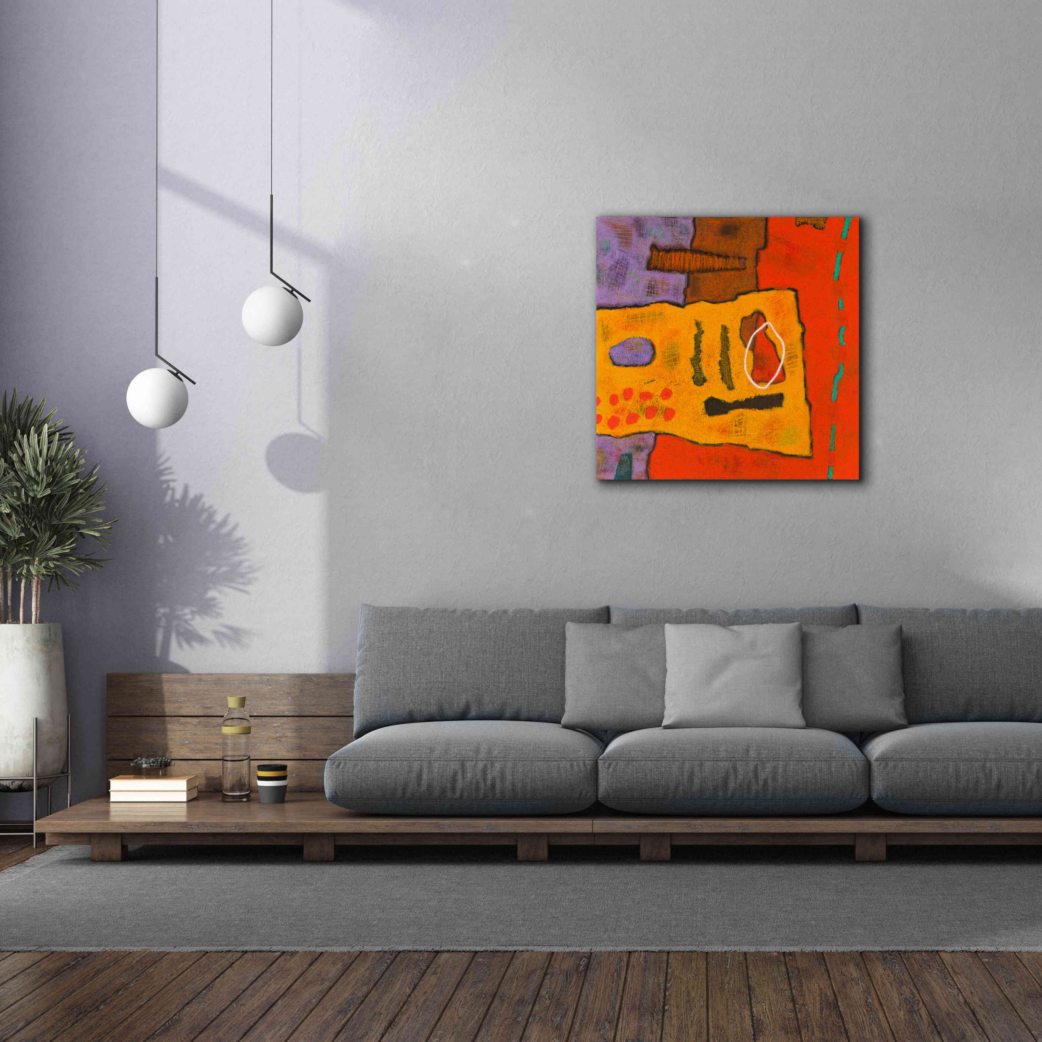 'Conversations in the Abstract 21' by Downs, Giclee Canvas Wall Art,37x37