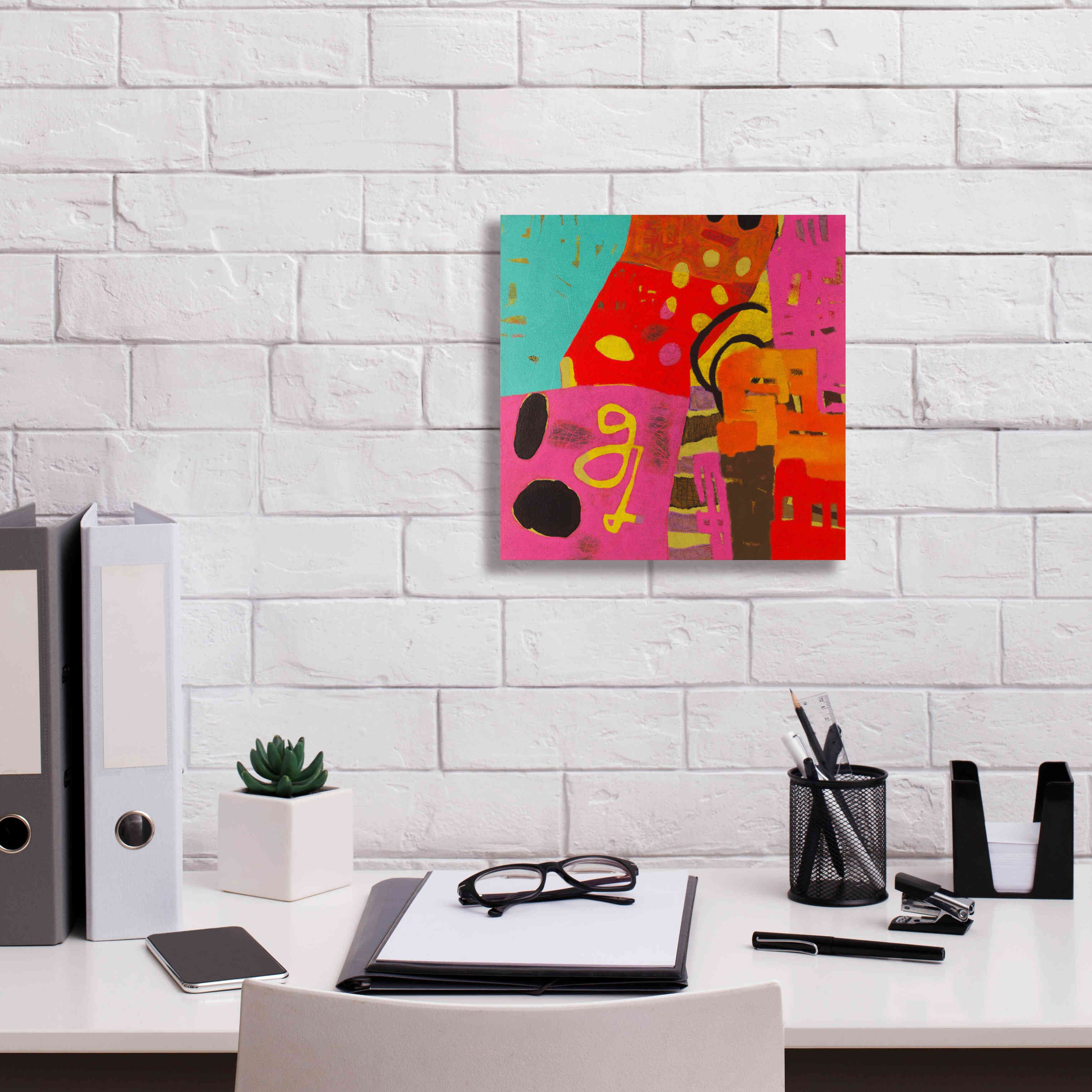 'Conversations in the Abstract 23' by Downs, Giclee Canvas Wall Art,12x12