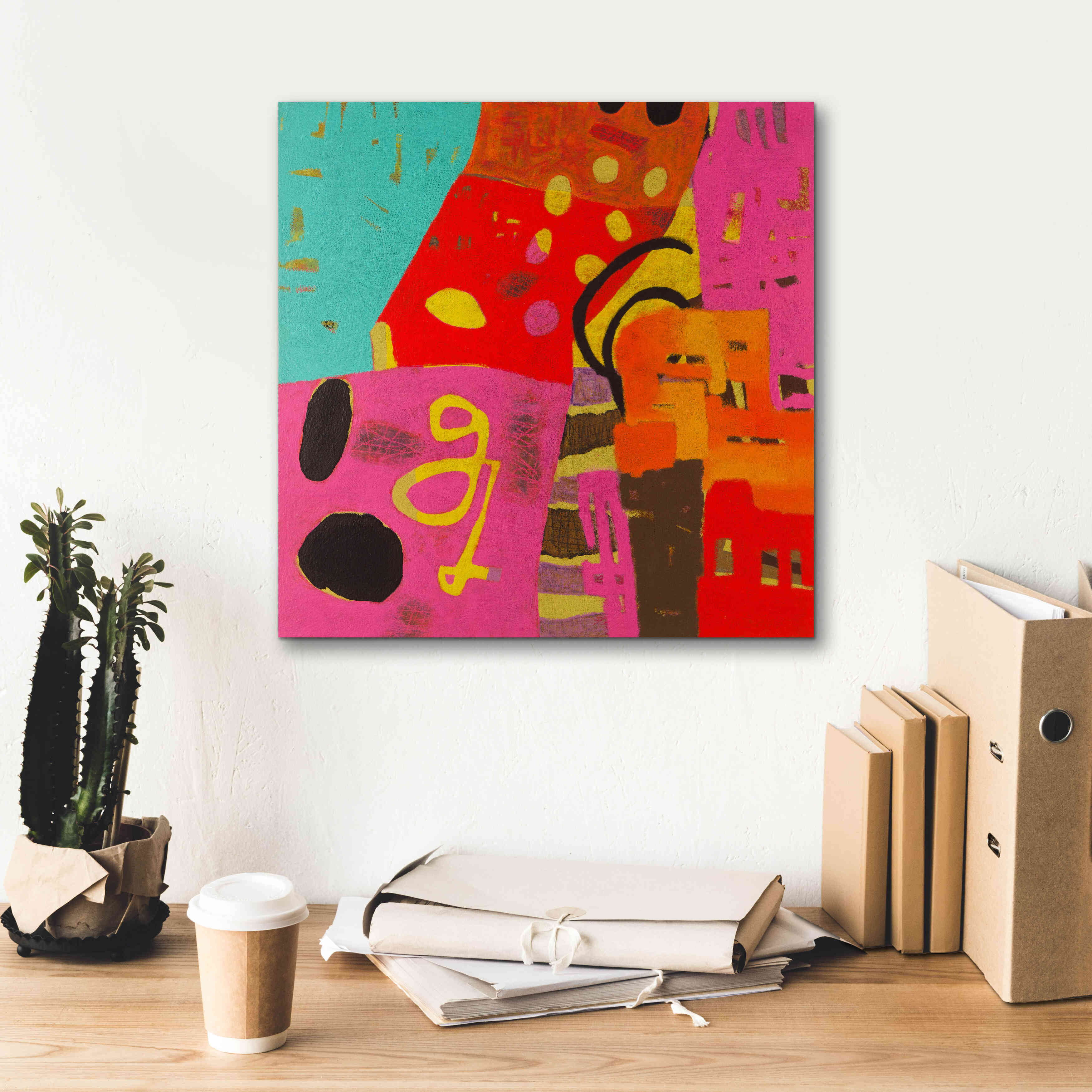 'Conversations in the Abstract 23' by Downs, Giclee Canvas Wall Art,18x18